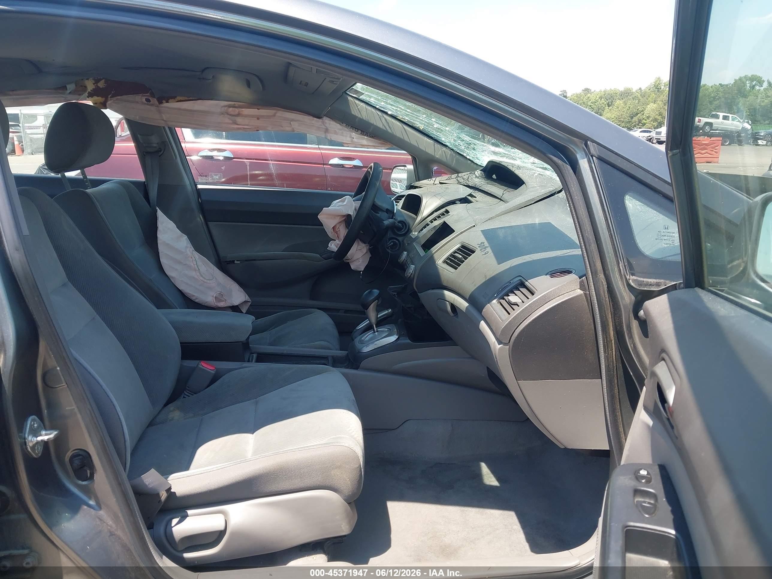 2009 Honda Civic Lx Gray vin: 2HGFA16549H362763