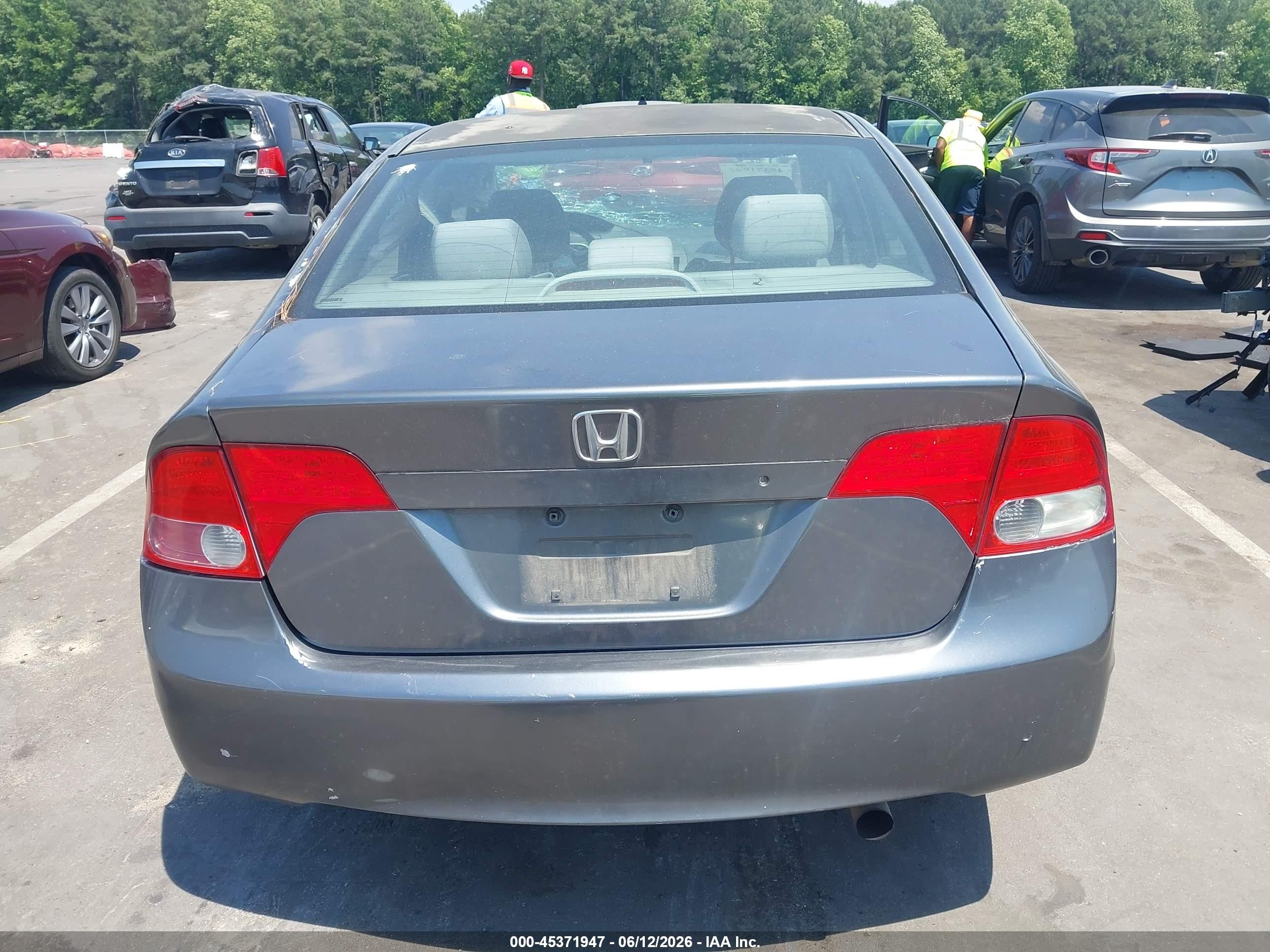 2009 Honda Civic Lx Gray vin: 2HGFA16549H362763