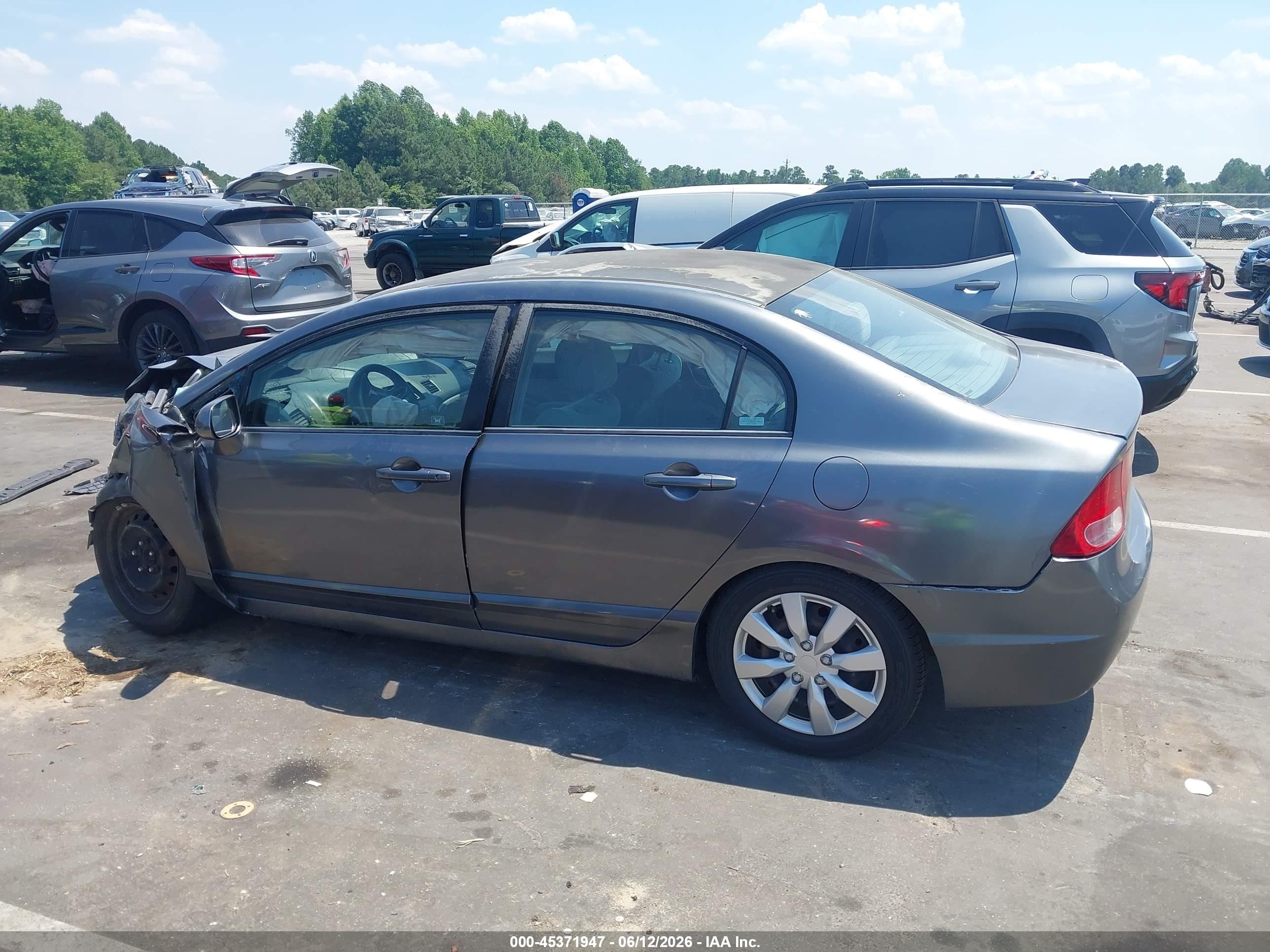 2009 Honda Civic Lx Gray vin: 2HGFA16549H362763