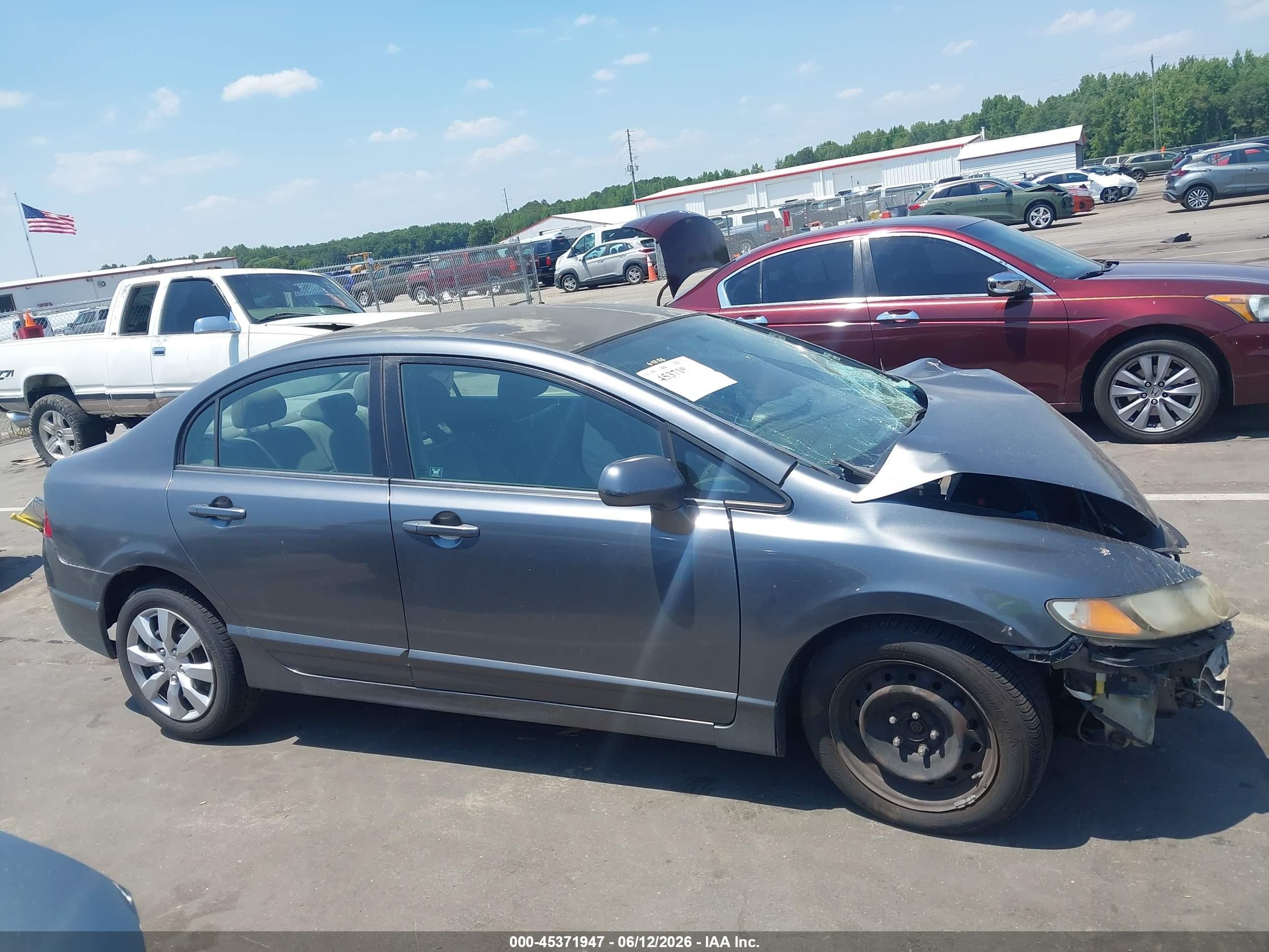 2009 Honda Civic Lx Gray vin: 2HGFA16549H362763