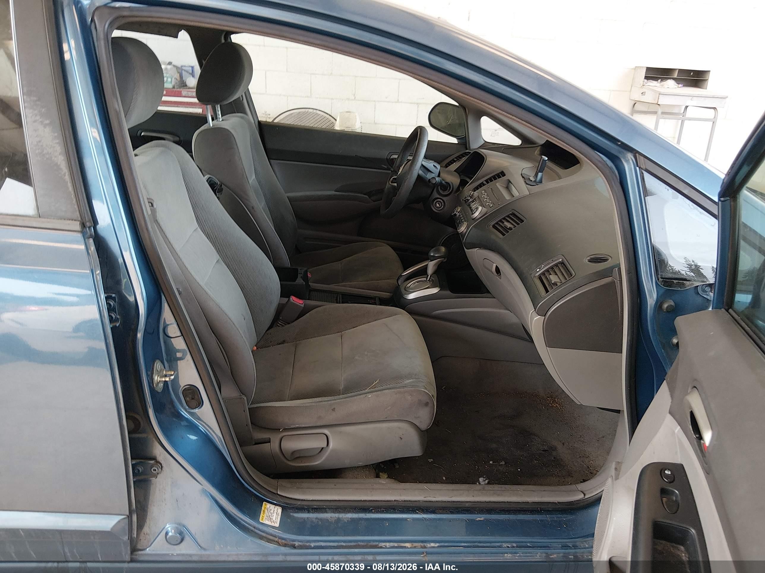 2009 Honda Civic Lx Blue vin: 2HGFA16549H364349