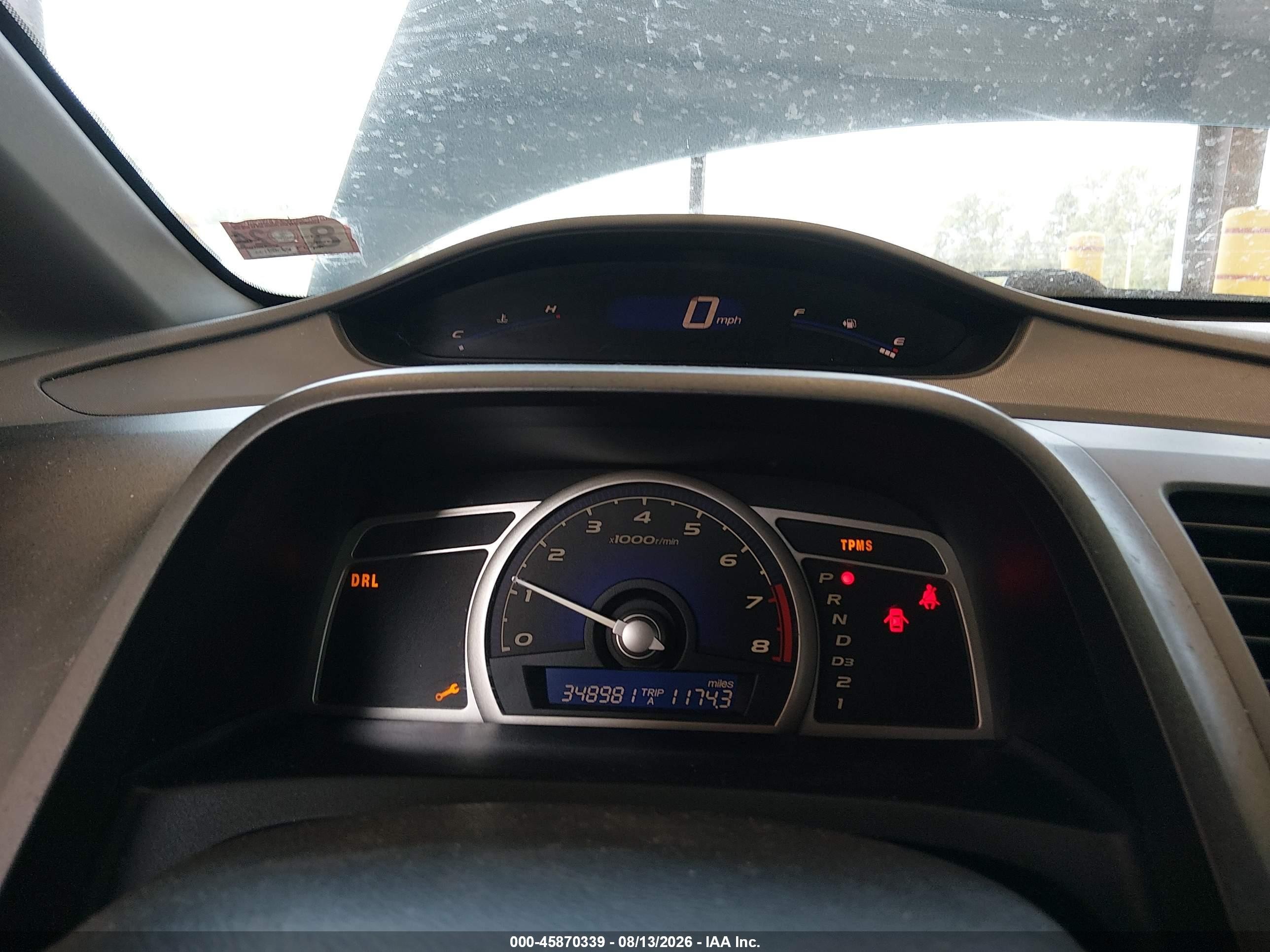 2009 Honda Civic Lx Blue vin: 2HGFA16549H364349