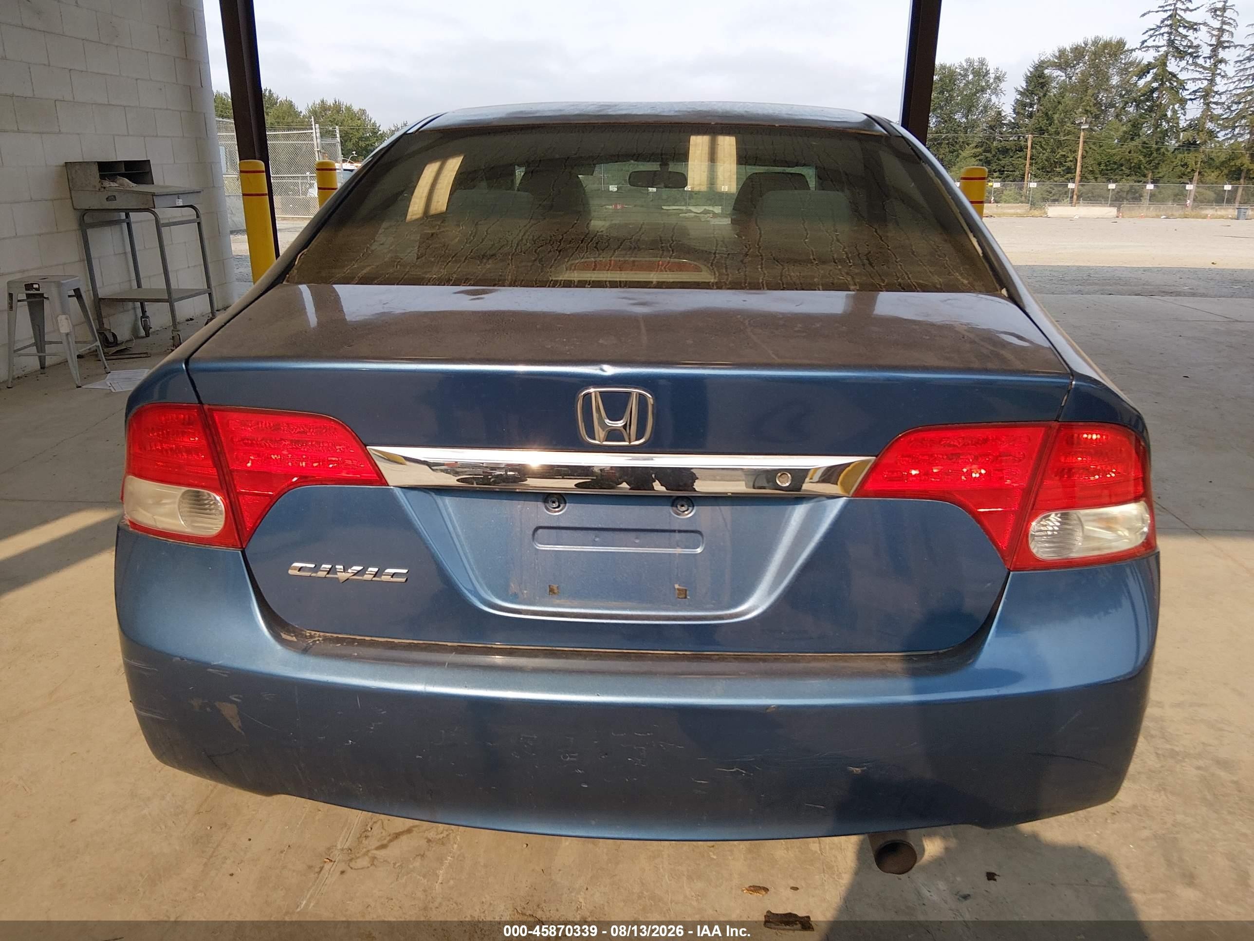 2009 Honda Civic Lx Blue vin: 2HGFA16549H364349