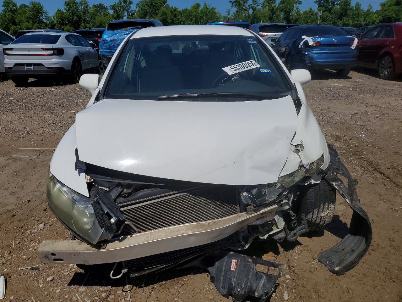 2009 Honda Civic Lx White vin: 2HGFA16549H368305