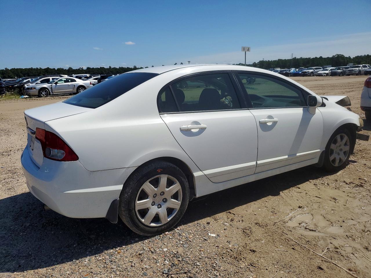 2009 Honda Civic Lx White vin: 2HGFA16549H368305