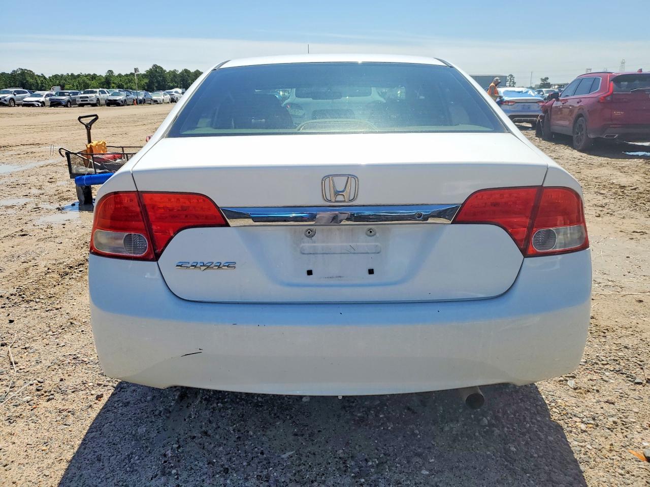 2009 Honda Civic Lx White vin: 2HGFA16549H368305