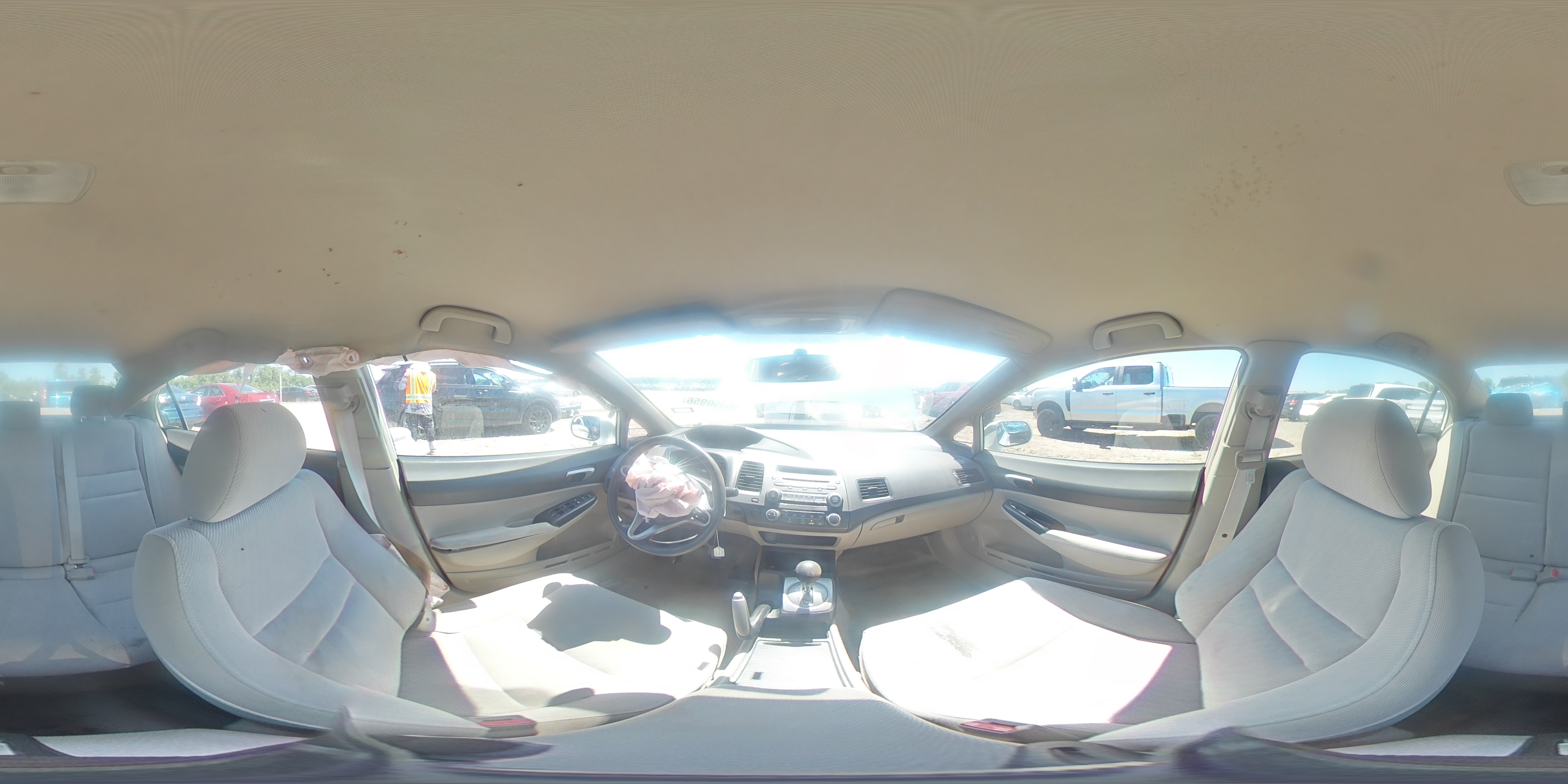 2009 Honda Civic Lx White vin: 2HGFA16549H368305