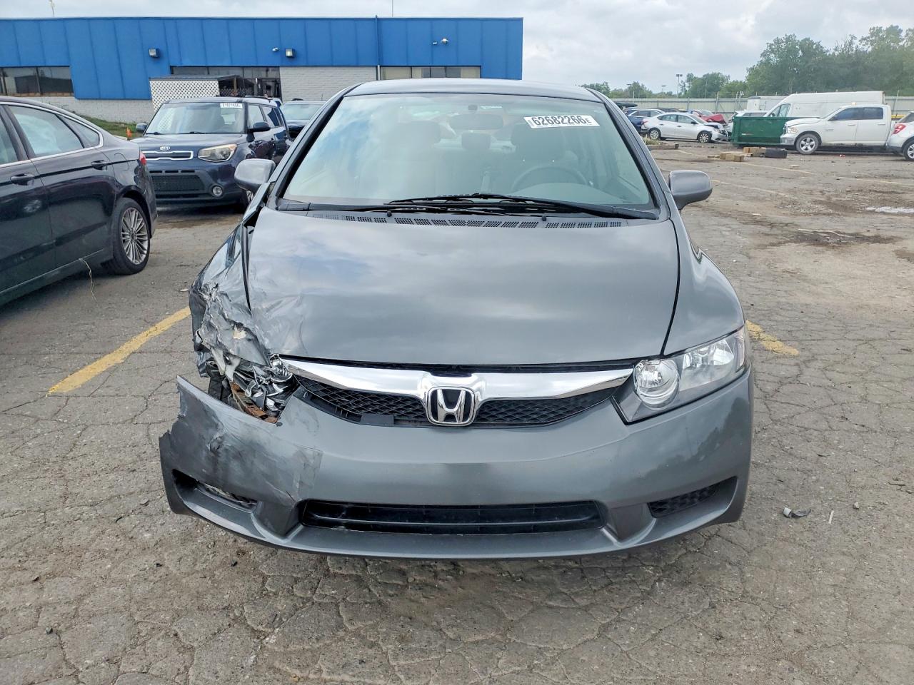 2009 Honda Civic Lx Gray vin: 2HGFA16549H520874