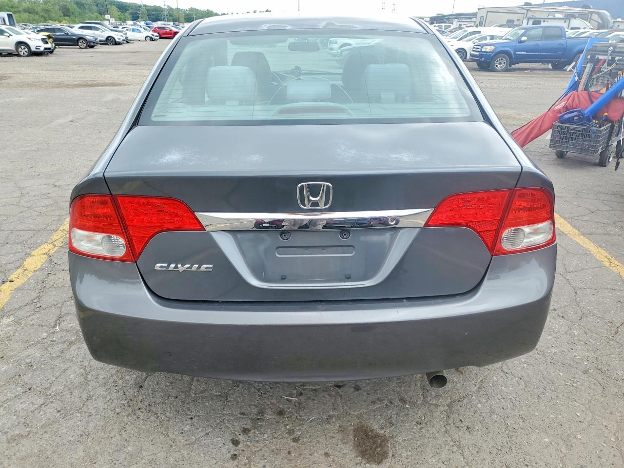 2009 Honda Civic Lx Gray vin: 2HGFA16549H520874