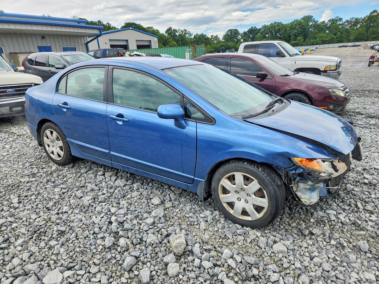 2009 Honda Civic Lx Blue vin: 2HGFA16549H526934