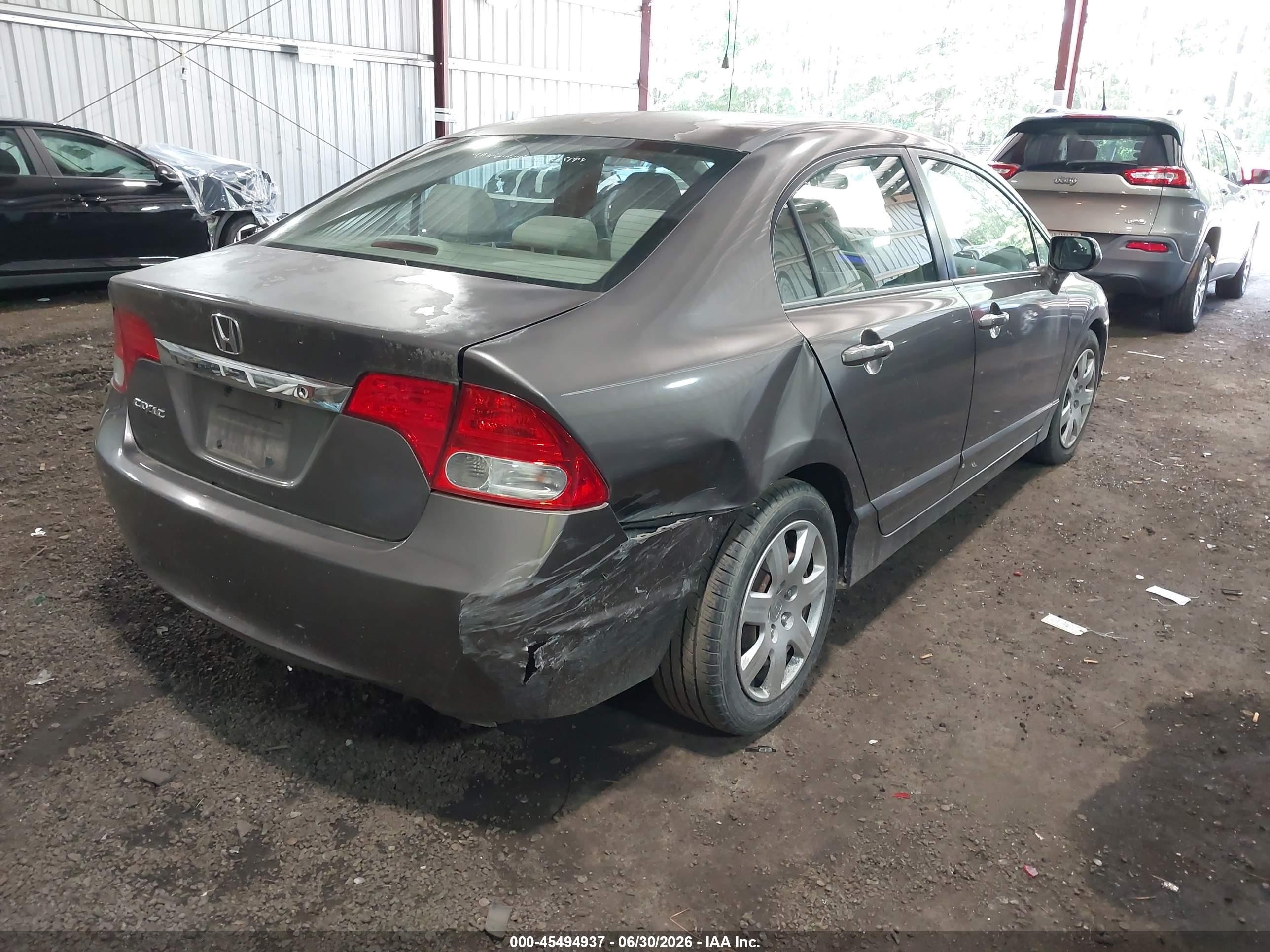 2009 Honda Civic Lx Brown vin: 2HGFA16549H530790