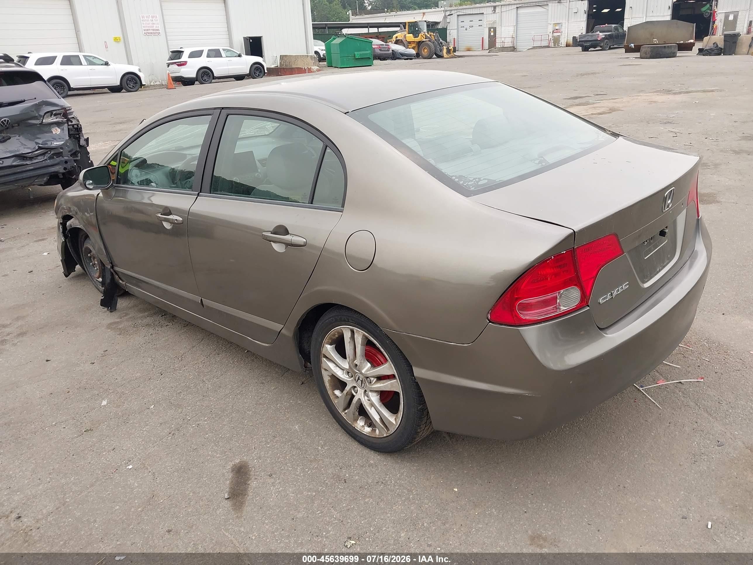 2006 Honda Civic Lx Gray vin: 2HGFA16556H514285