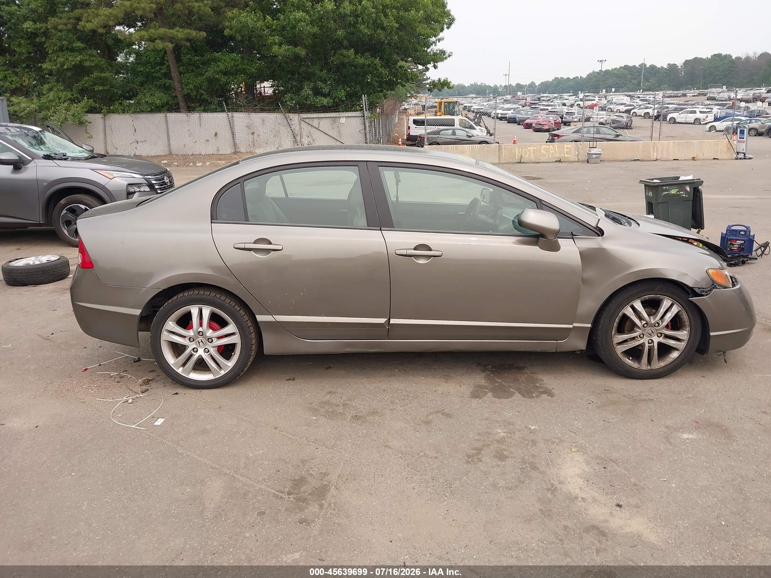 2006 Honda Civic Lx Gray vin: 2HGFA16556H514285