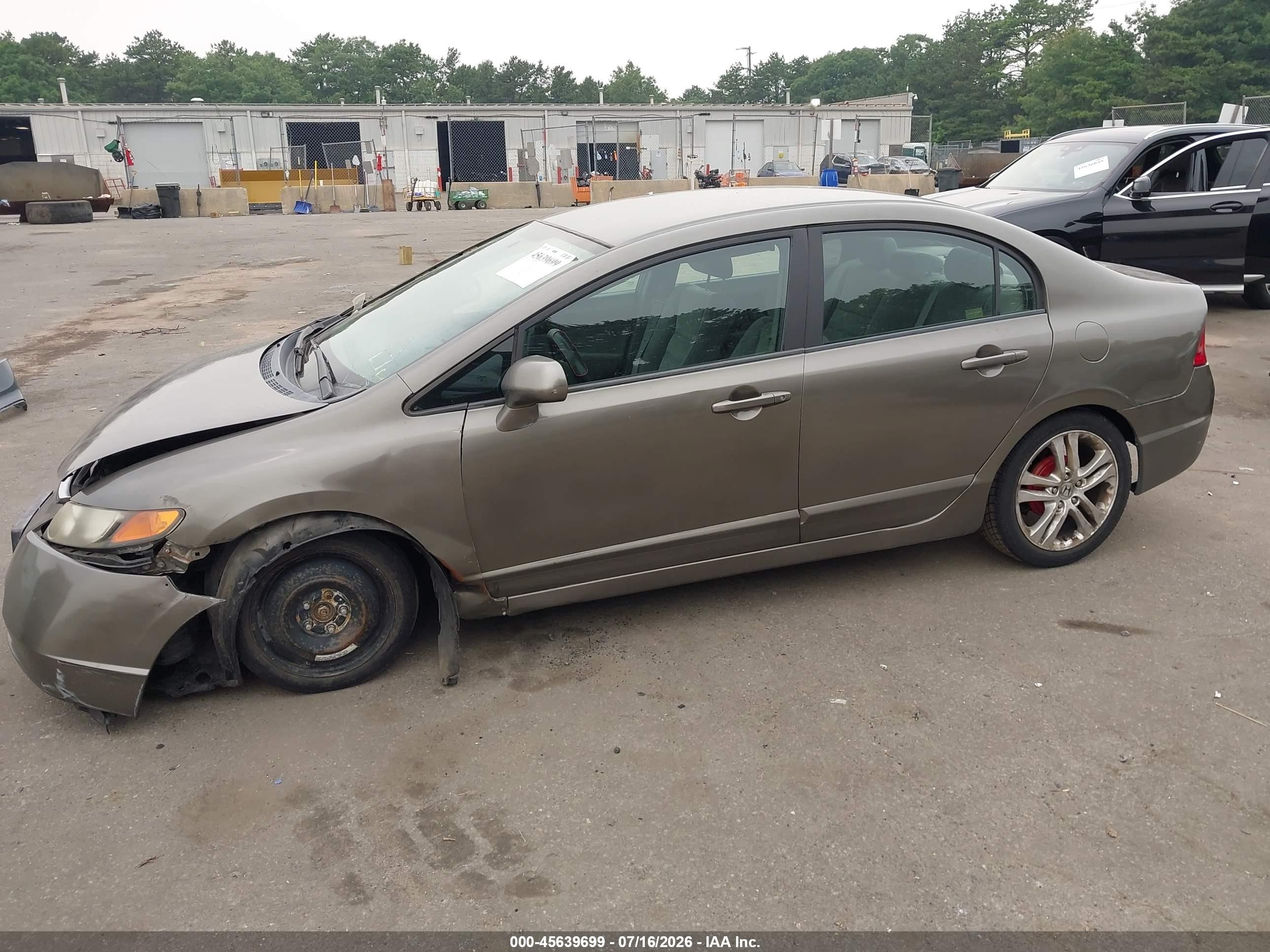 2006 Honda Civic Lx Gray vin: 2HGFA16556H514285