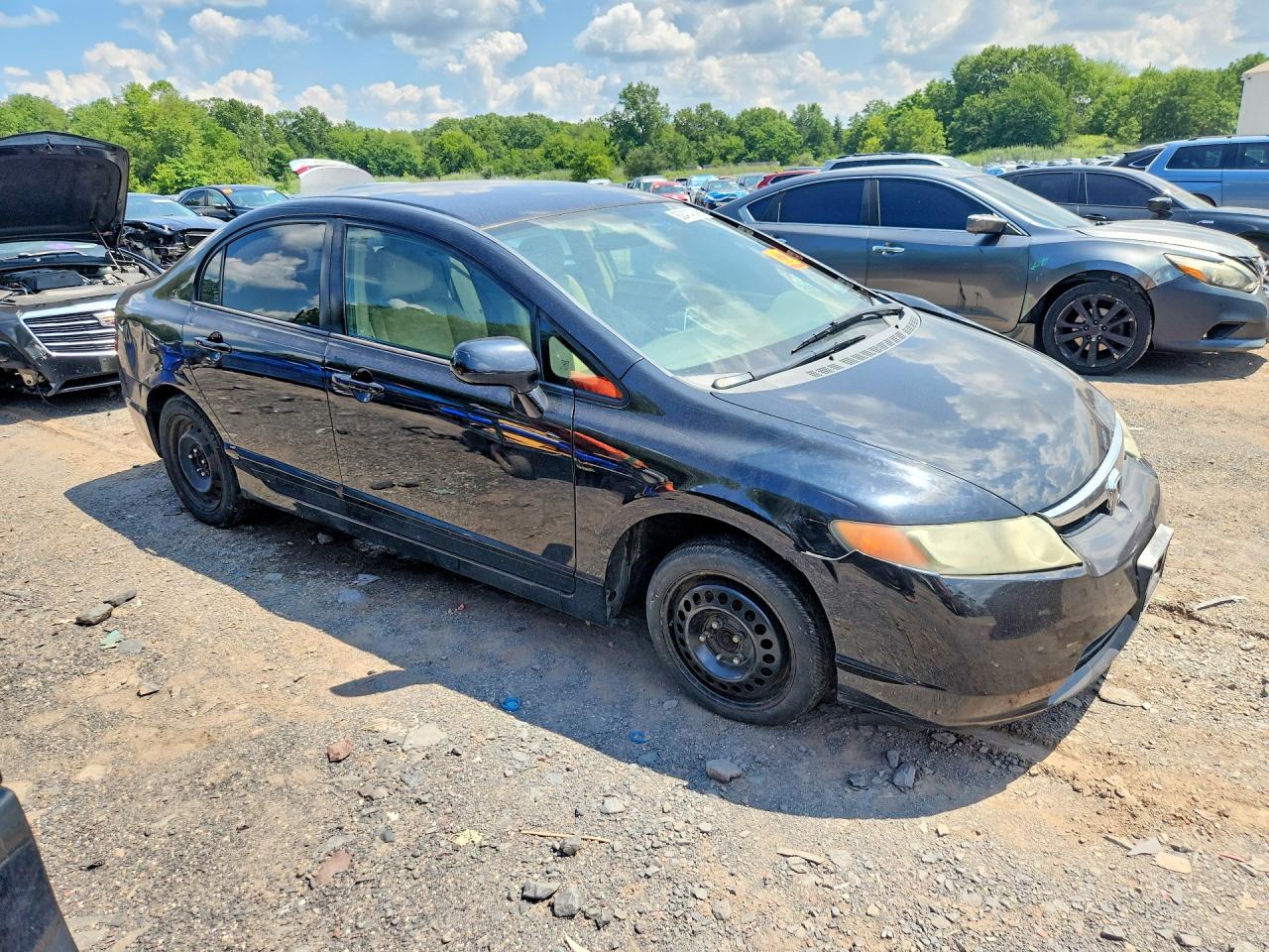 2006 Honda Civic Lx Blue vin: 2HGFA16556H525223