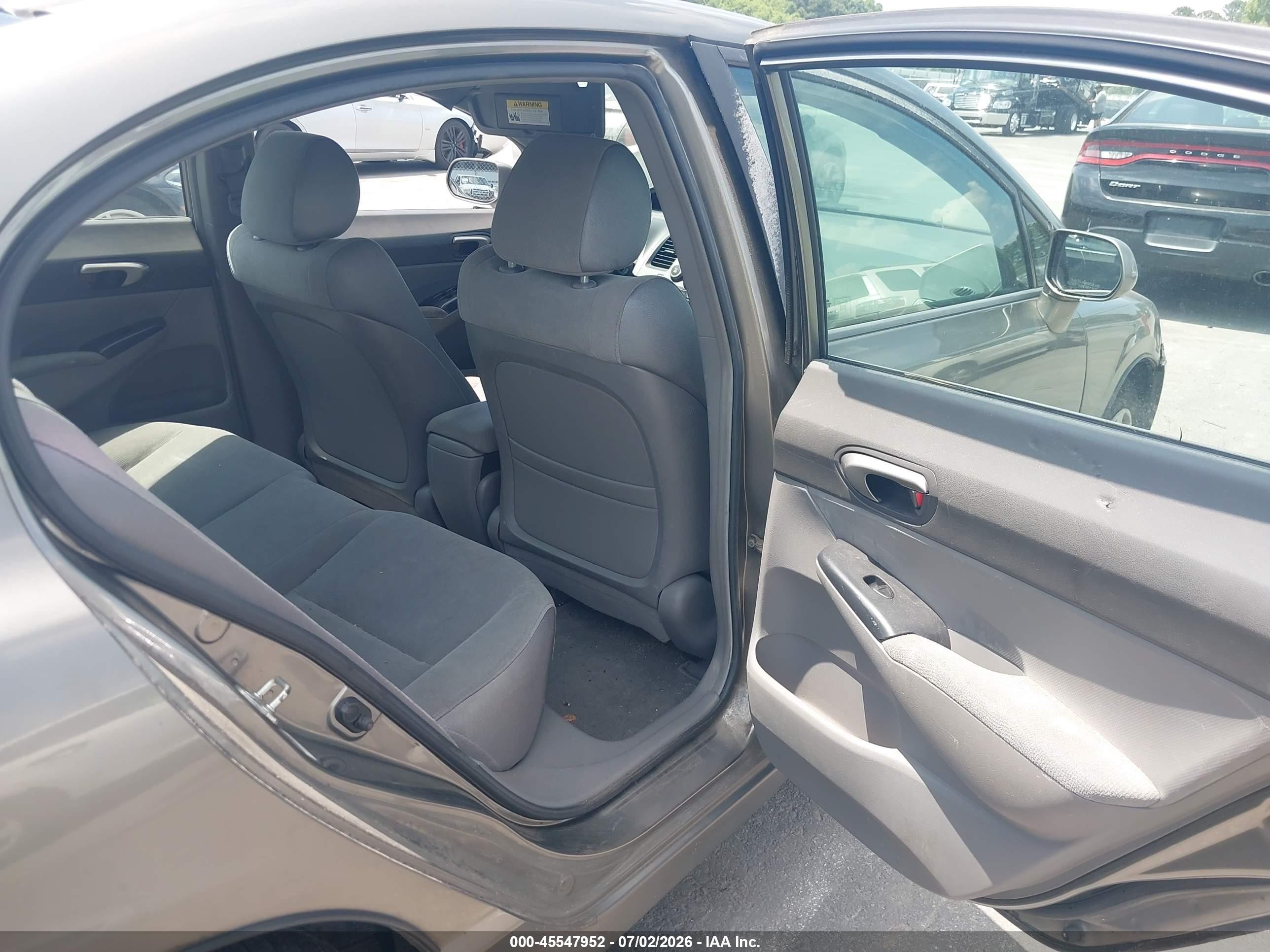2007 Honda Civic Lx Gray vin: 2HGFA16557H313147