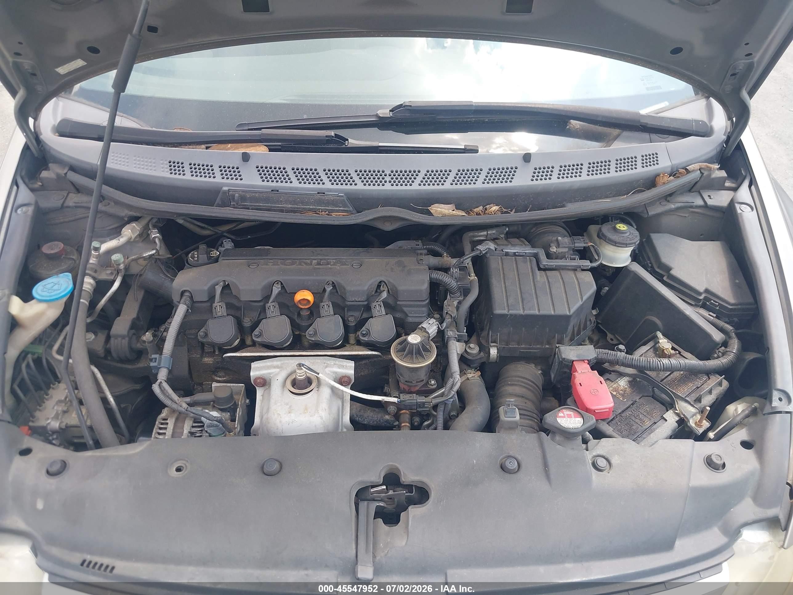 2007 Honda Civic Lx Gray vin: 2HGFA16557H313147