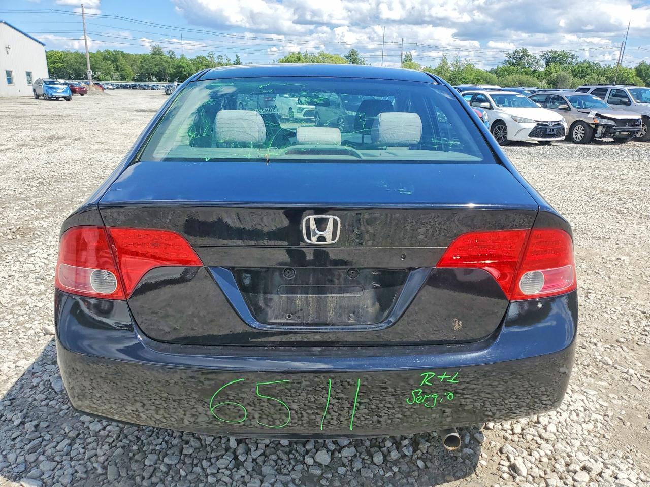 2007 Honda Civic Lx Черный vin: 2HGFA16557H503174
