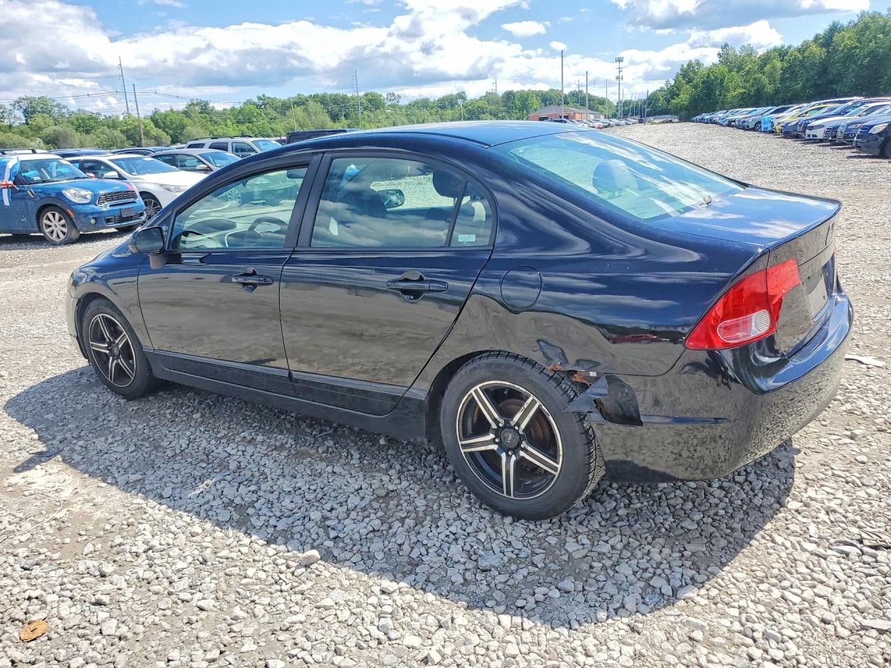 2007 Honda Civic Lx Черный vin: 2HGFA16557H503174