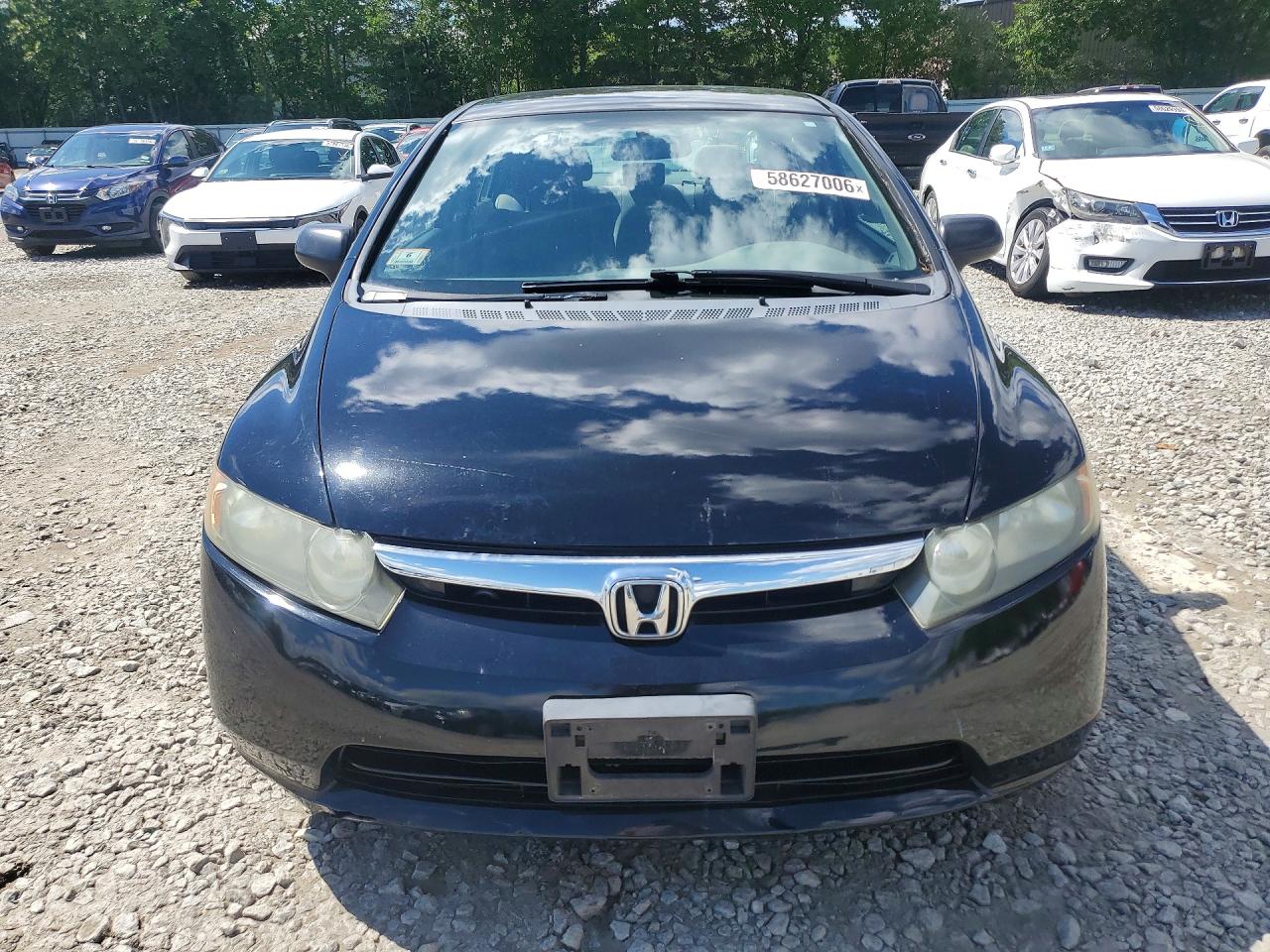 2007 Honda Civic Lx Черный vin: 2HGFA16557H503174