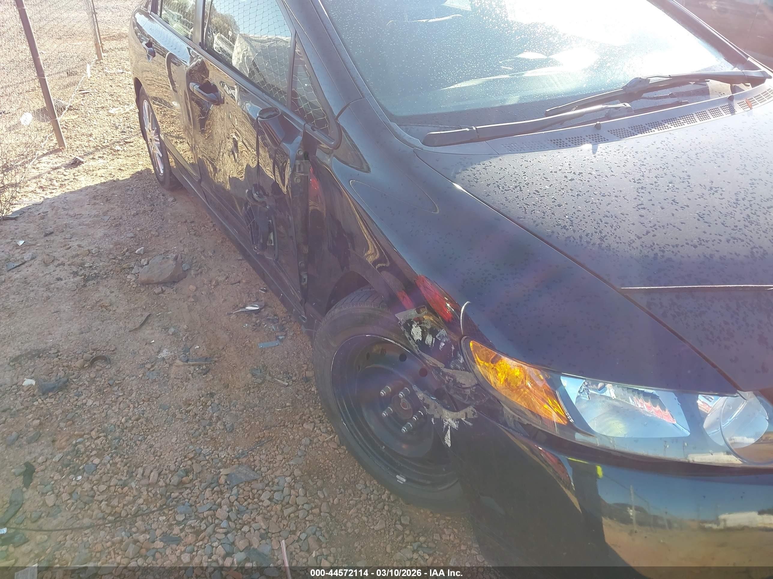 2008 Honda Civic Lx Black vin: 2HGFA16558H327082