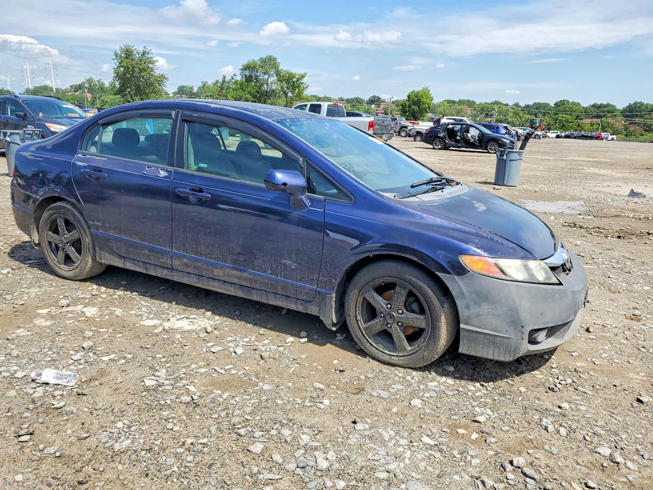2008 Honda Civic Lx Blue vin: 2HGFA16558H509932