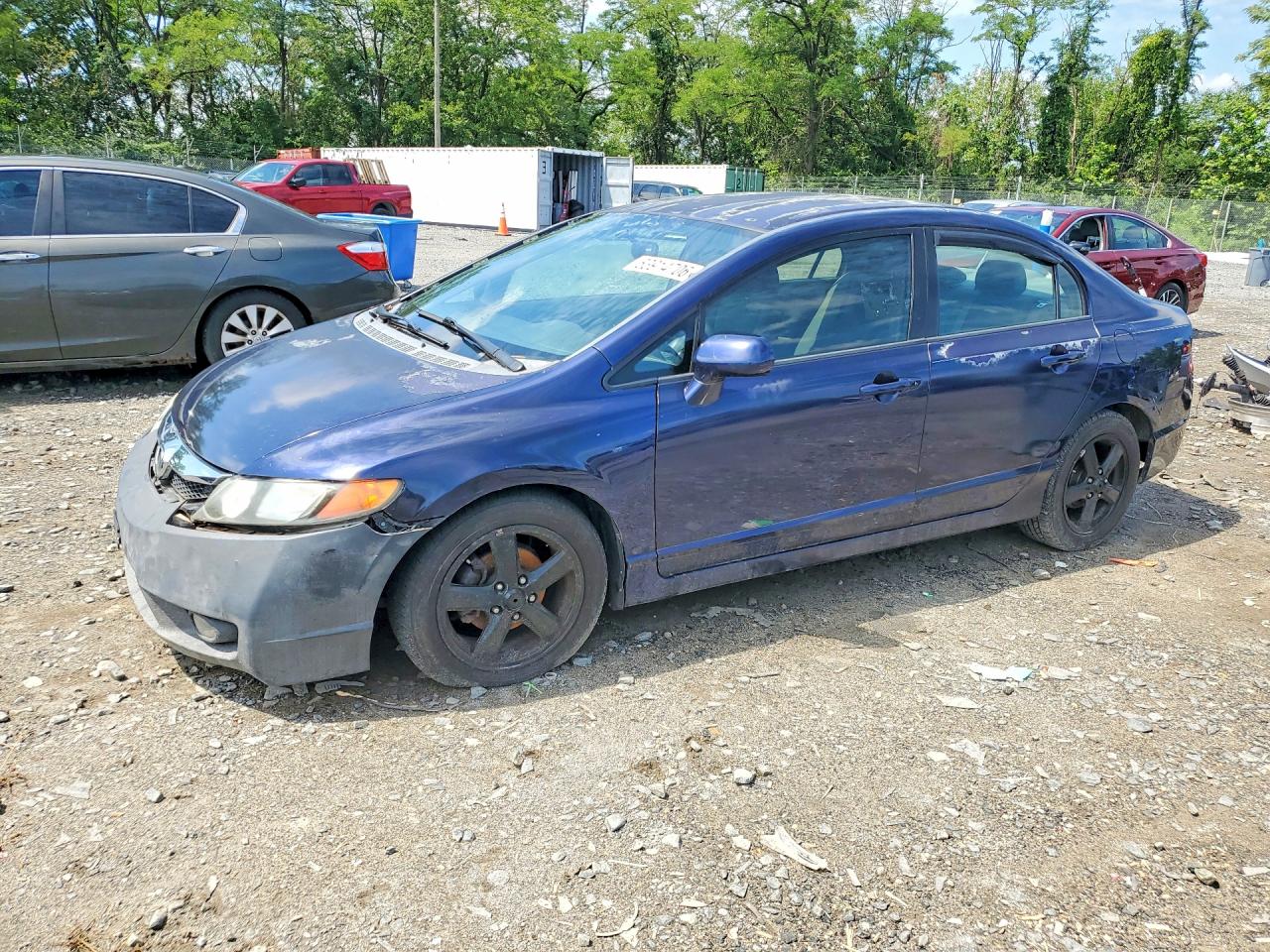 2008 Honda Civic Lx Blue vin: 2HGFA16558H509932