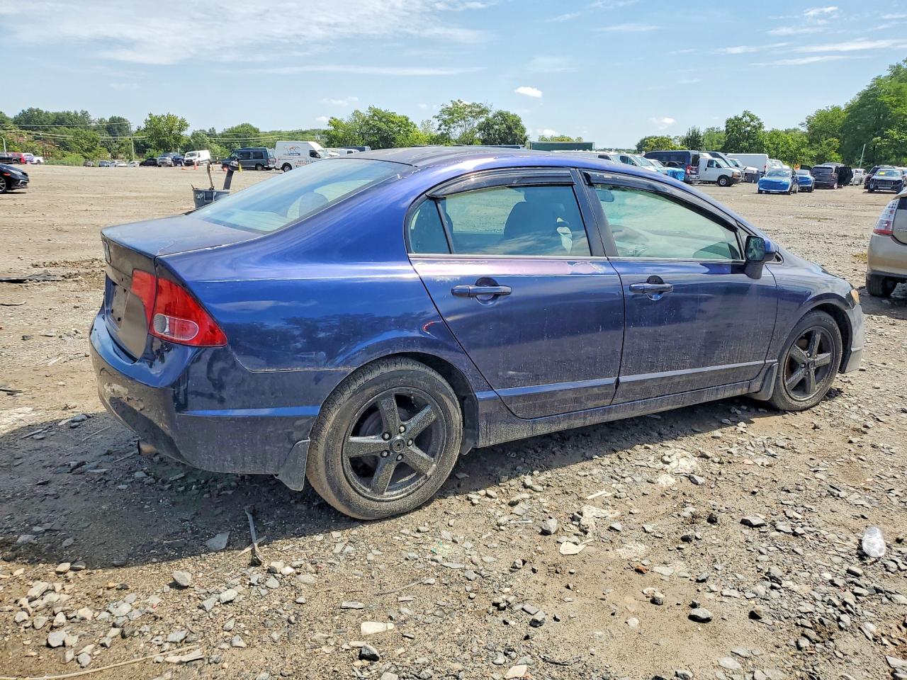 2008 Honda Civic Lx Blue vin: 2HGFA16558H509932