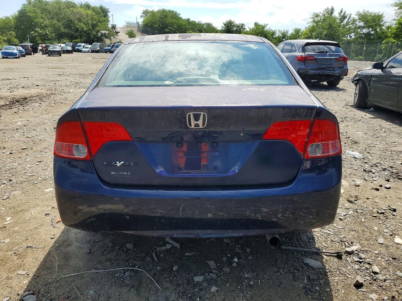 2008 Honda Civic Lx Blue vin: 2HGFA16558H509932