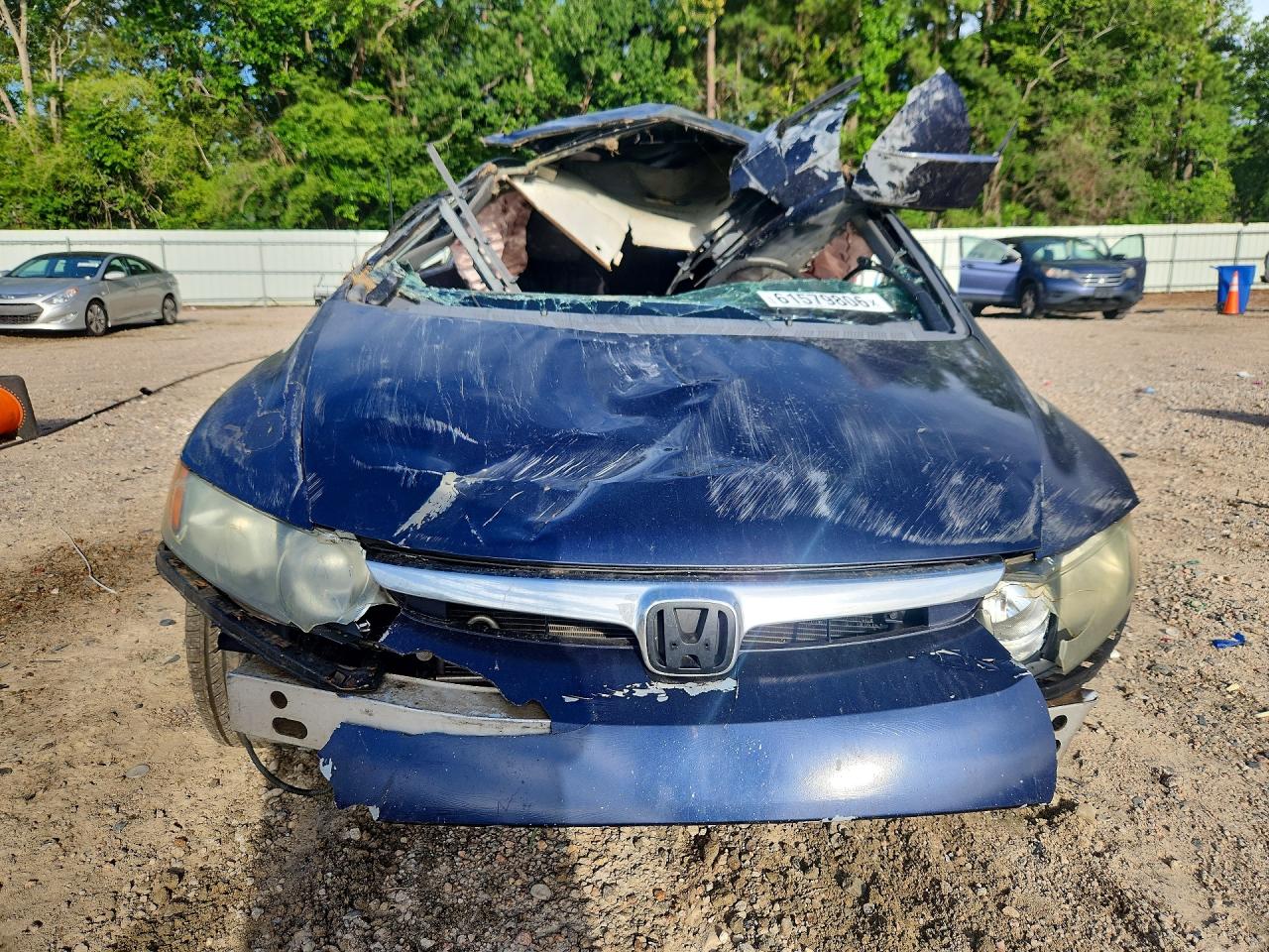2008 Honda Civic Lx Blue vin: 2HGFA16558H510353