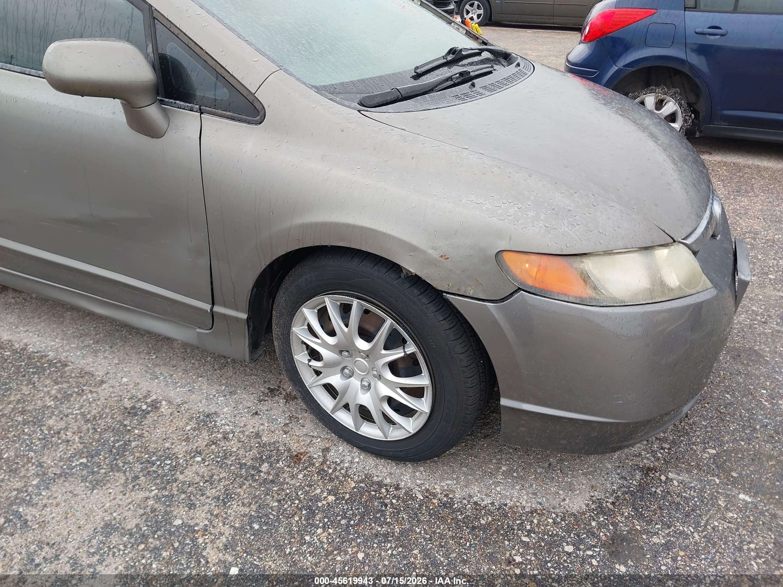 2008 Honda Civic Lx Beige vin: 2HGFA16558H516444