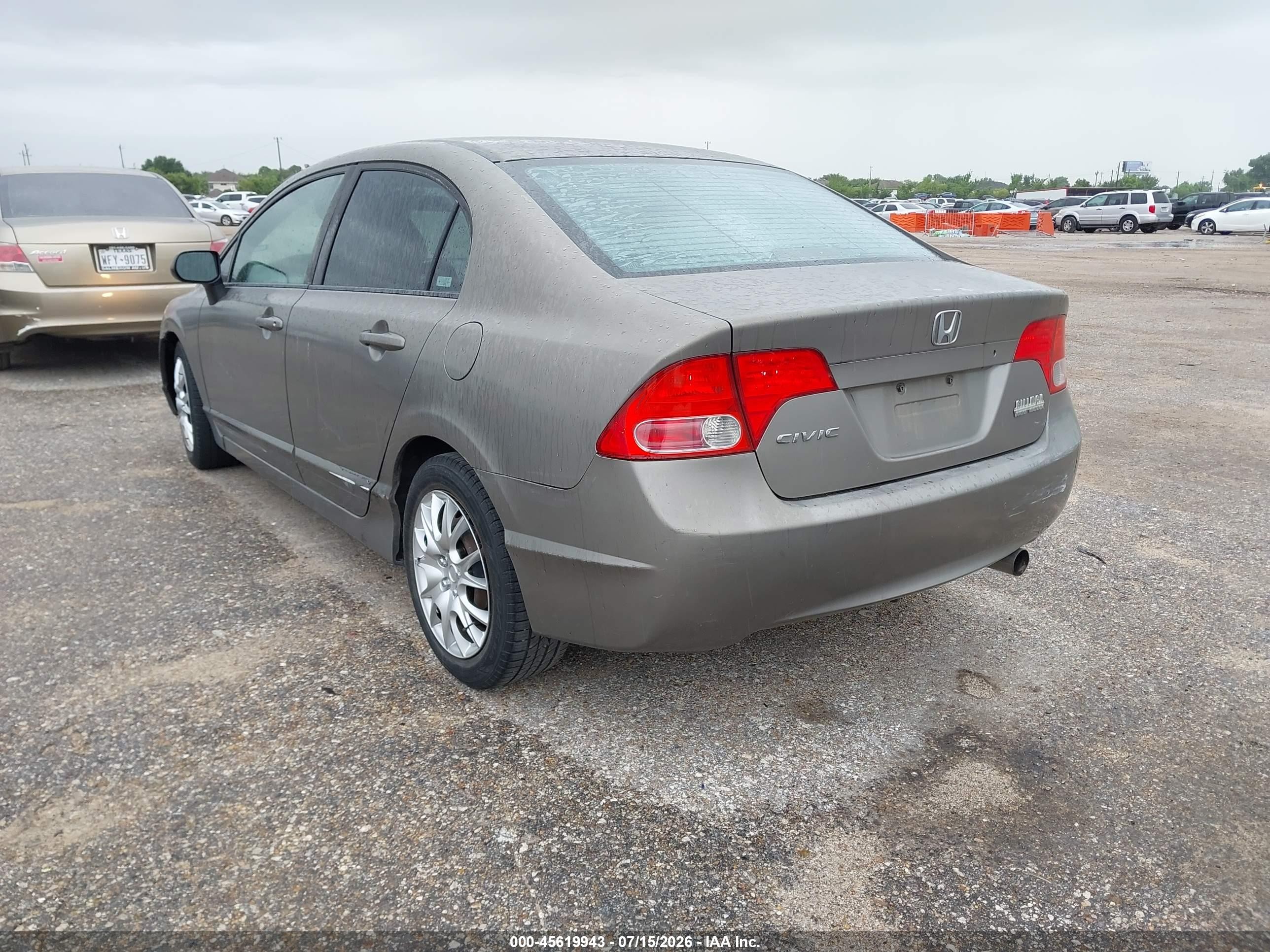 2008 Honda Civic Lx Beige vin: 2HGFA16558H516444