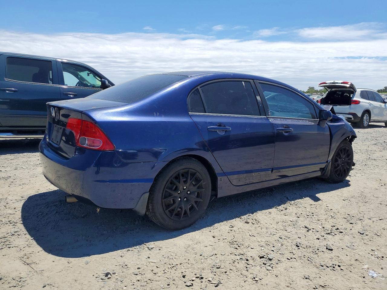 2008 Honda Civic Lx Blue vin: 2HGFA16558H532370
