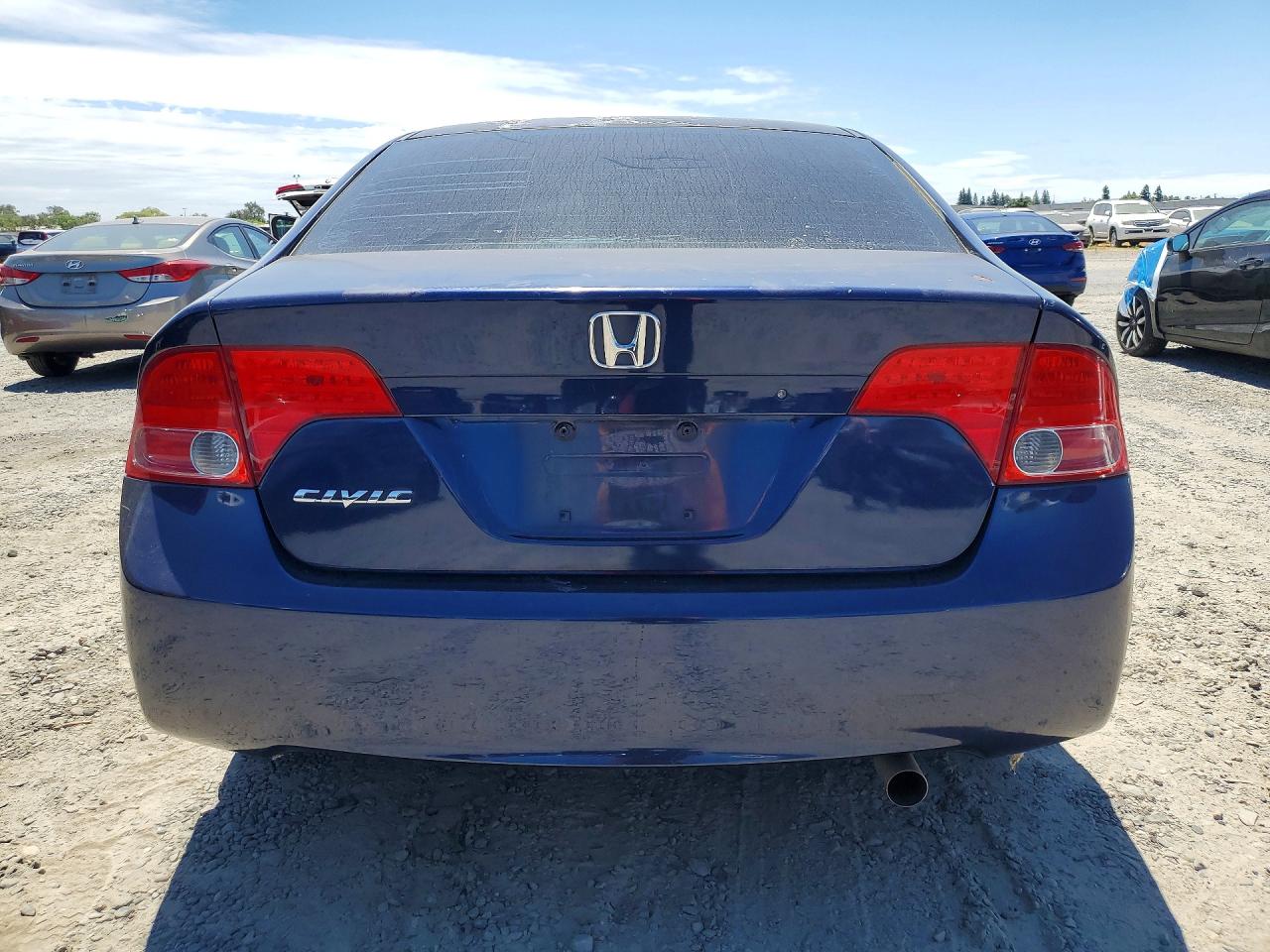 2008 Honda Civic Lx Blue vin: 2HGFA16558H532370