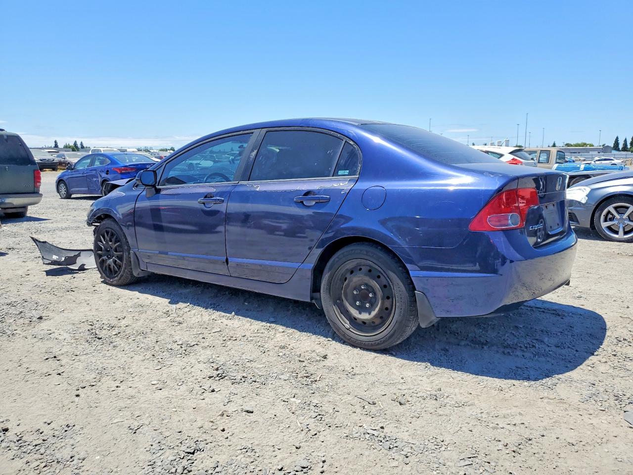 2008 Honda Civic Lx Blue vin: 2HGFA16558H532370