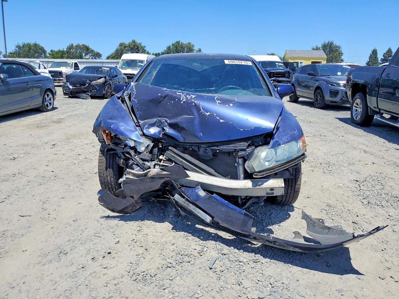 2008 Honda Civic Lx Blue vin: 2HGFA16558H532370