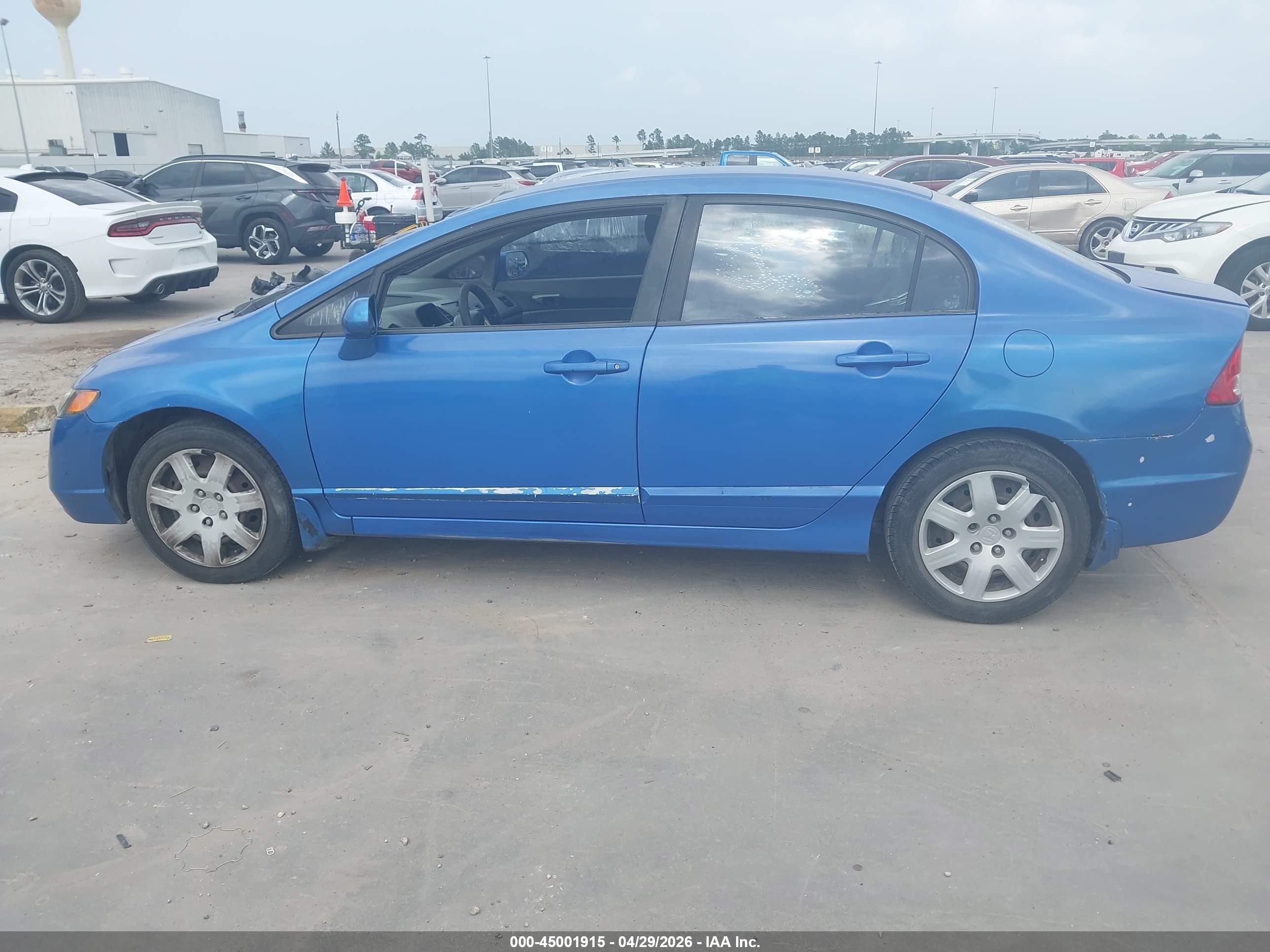 2008 Honda Civic Lx Blue vin: 2HGFA16558H534958