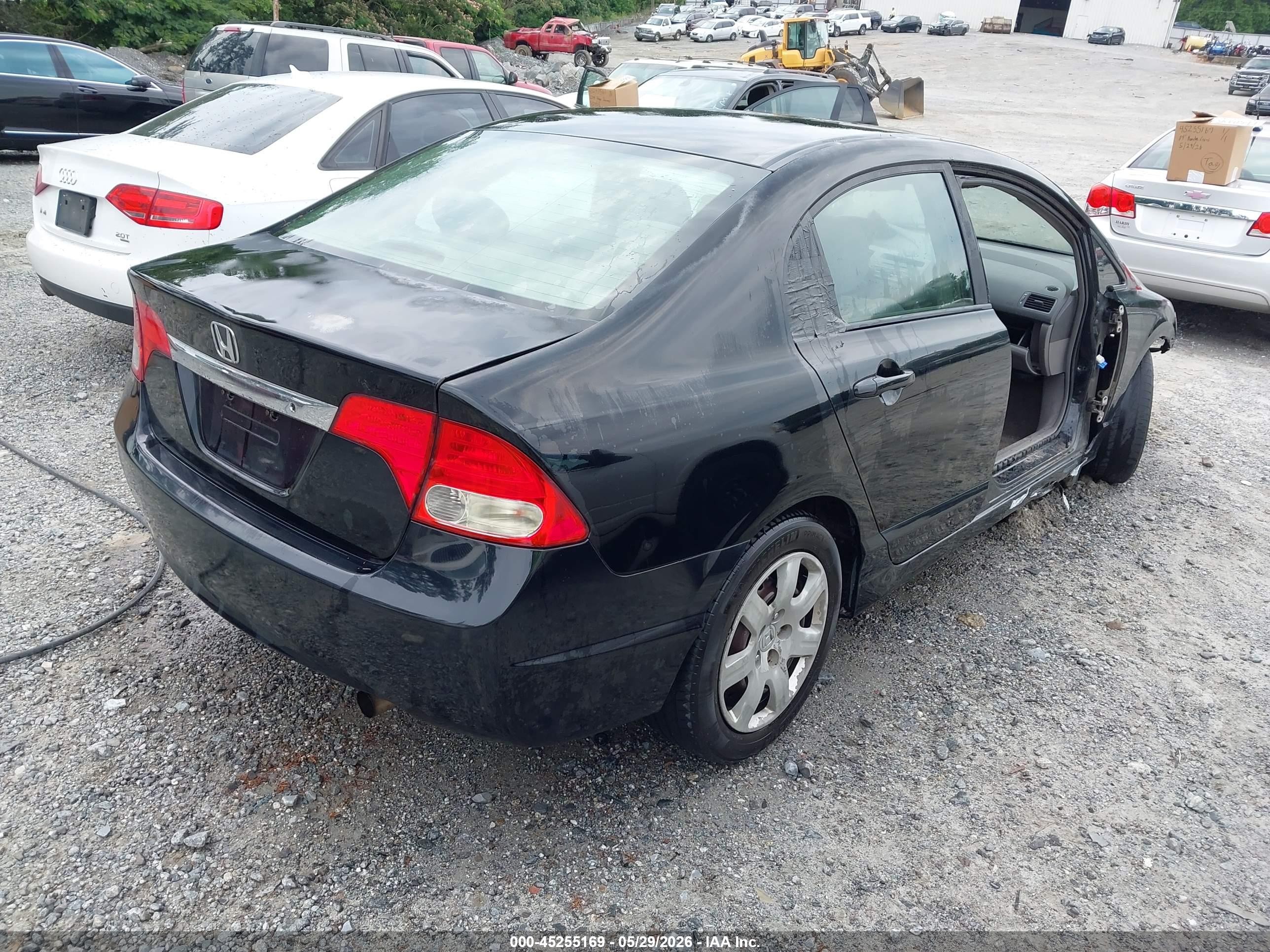 2009 Honda Civic Lx Черный vin: 2HGFA16559H303883
