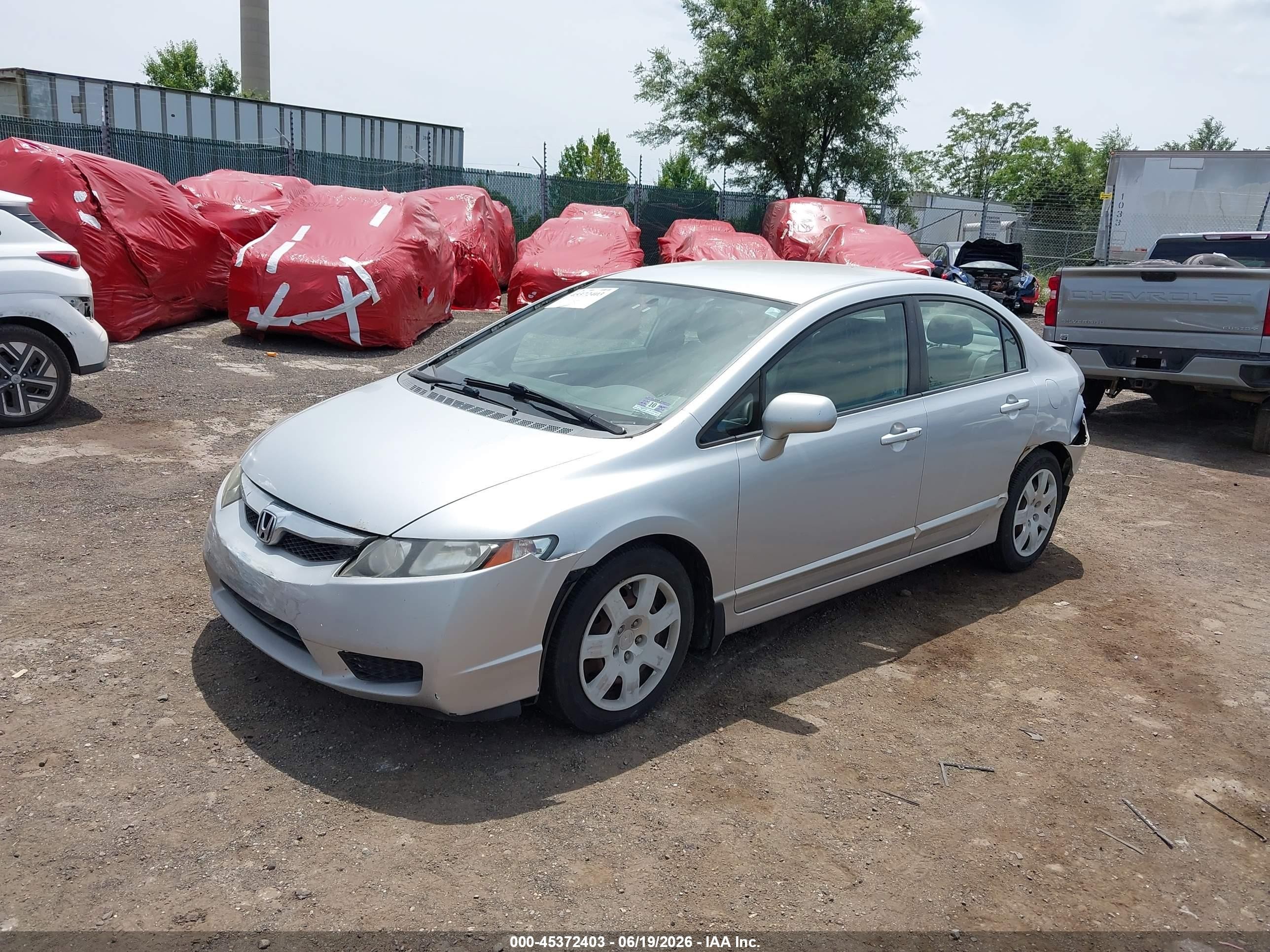 2009 Honda Civic Lx Silver vin: 2HGFA16559H305861