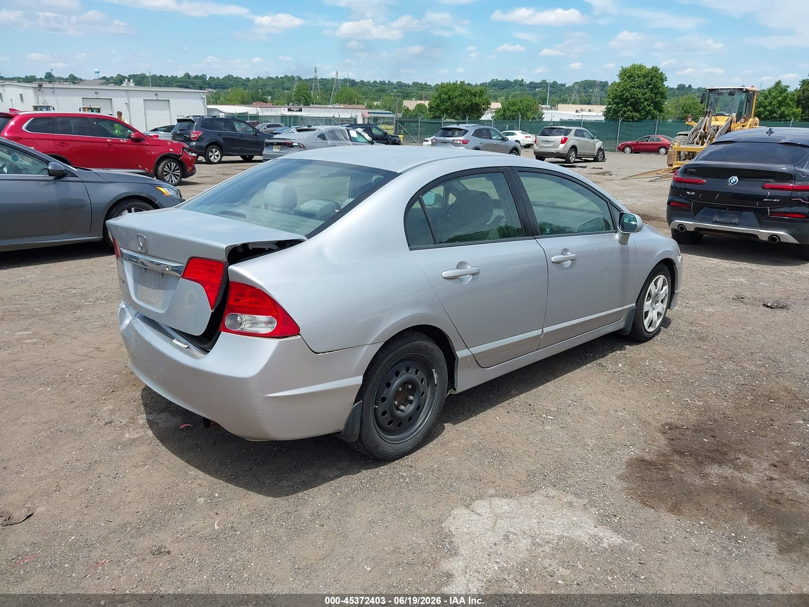 2009 Honda Civic Lx Silver vin: 2HGFA16559H305861