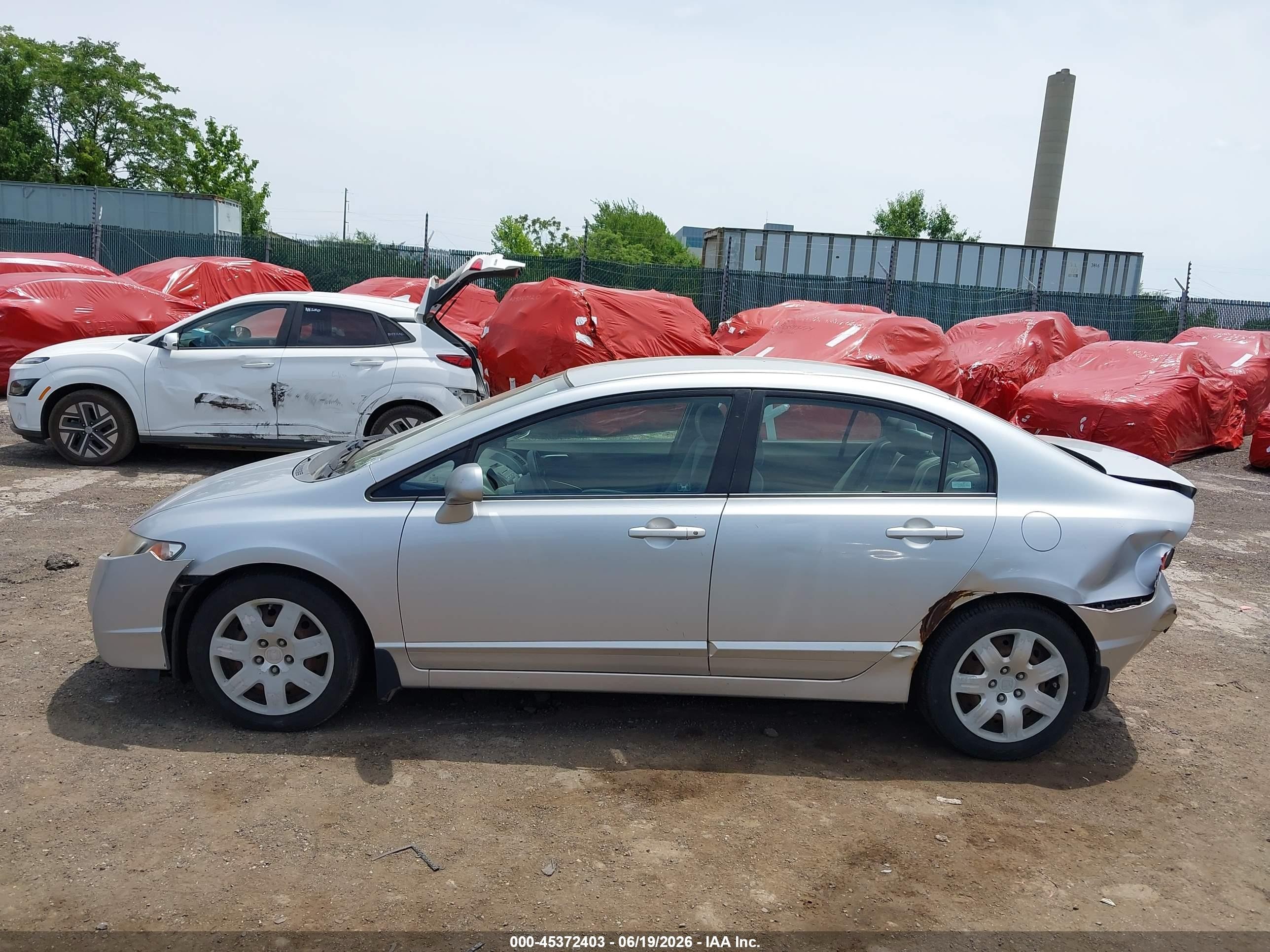 2009 Honda Civic Lx Silver vin: 2HGFA16559H305861
