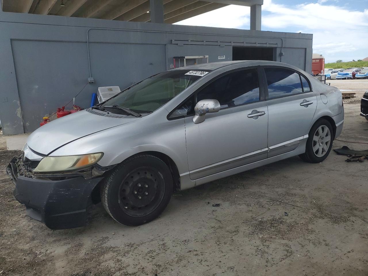 2009 Honda Civic Lx Silver vin: 2HGFA16559H305956