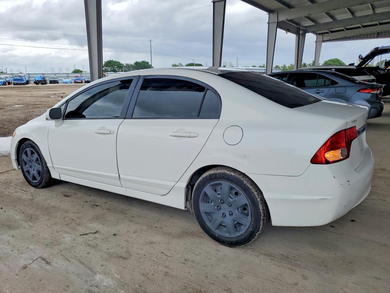 2009 Honda Civic Lx White vin: 2HGFA16559H314219