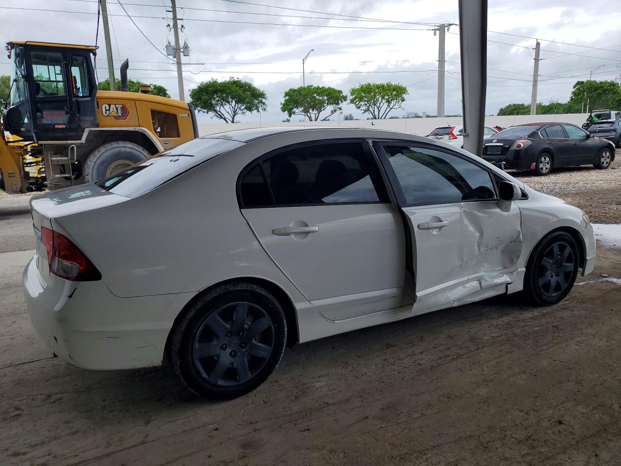 2009 Honda Civic Lx White vin: 2HGFA16559H314219