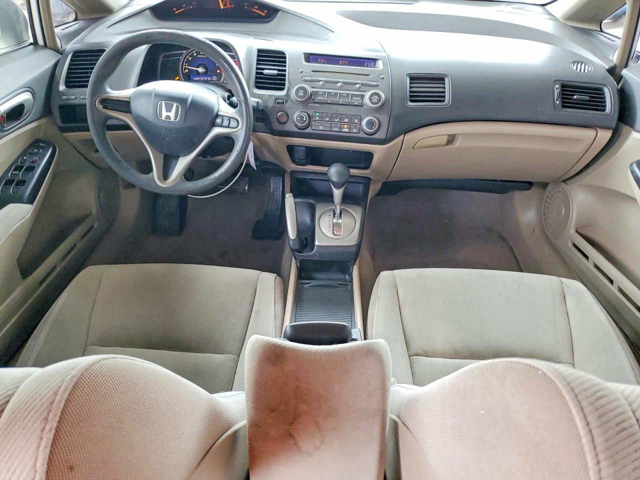 2009 Honda Civic Lx White vin: 2HGFA16559H314219