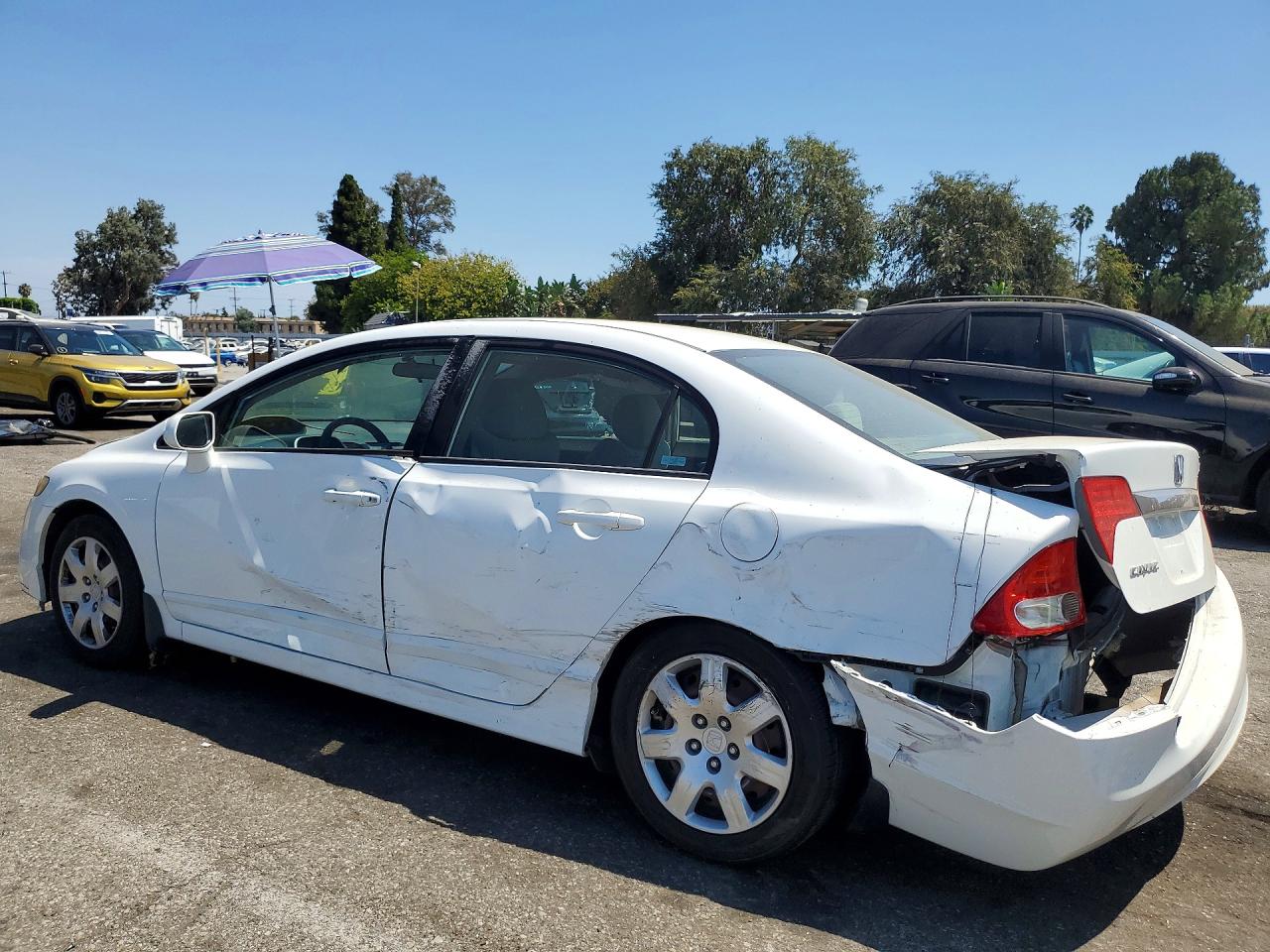 2009 Honda Civic Lx Белый vin: 2HGFA16559H315287