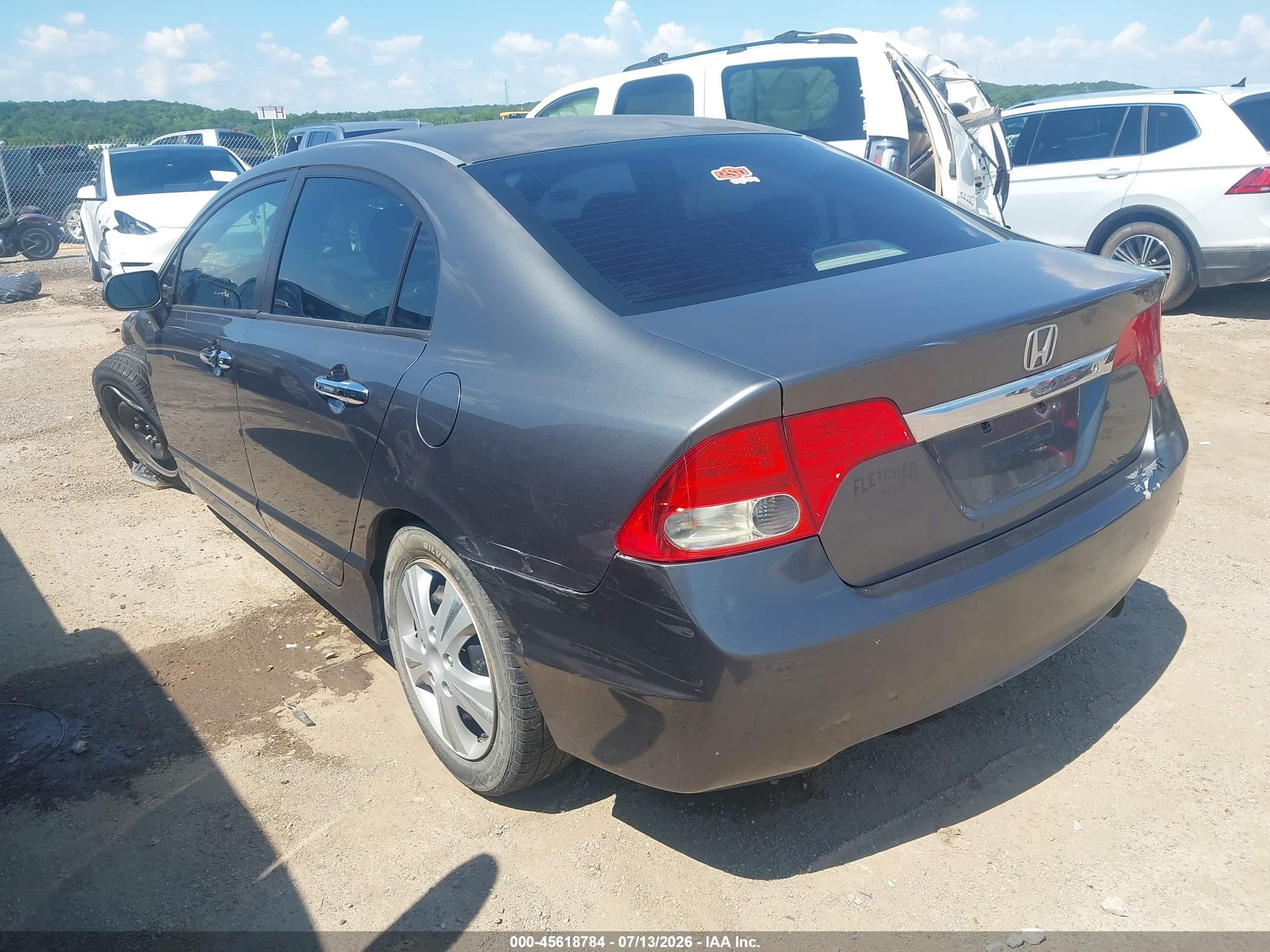 2009 Honda Civic Lx Gray vin: 2HGFA16559H315936