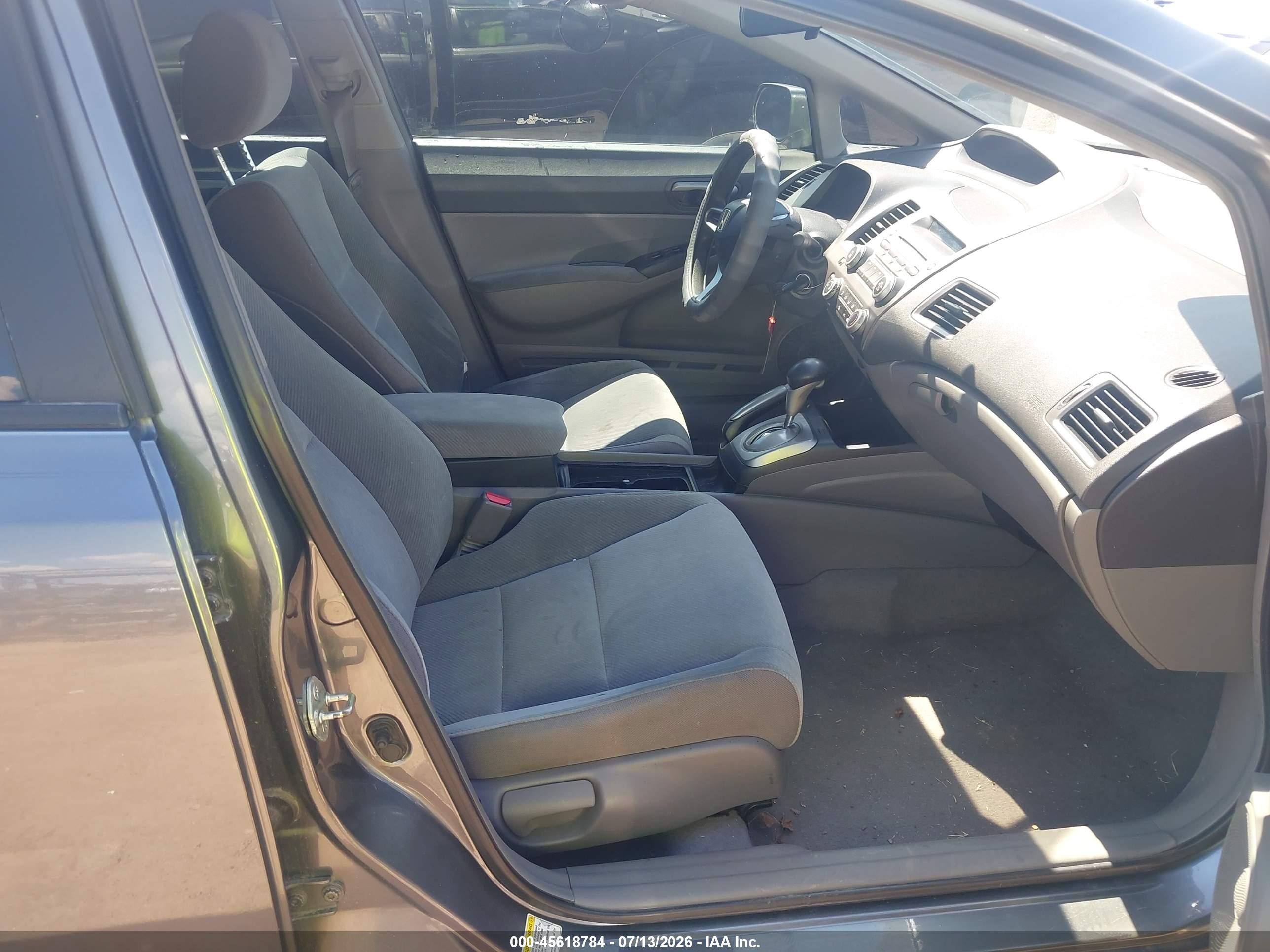 2009 Honda Civic Lx Gray vin: 2HGFA16559H315936