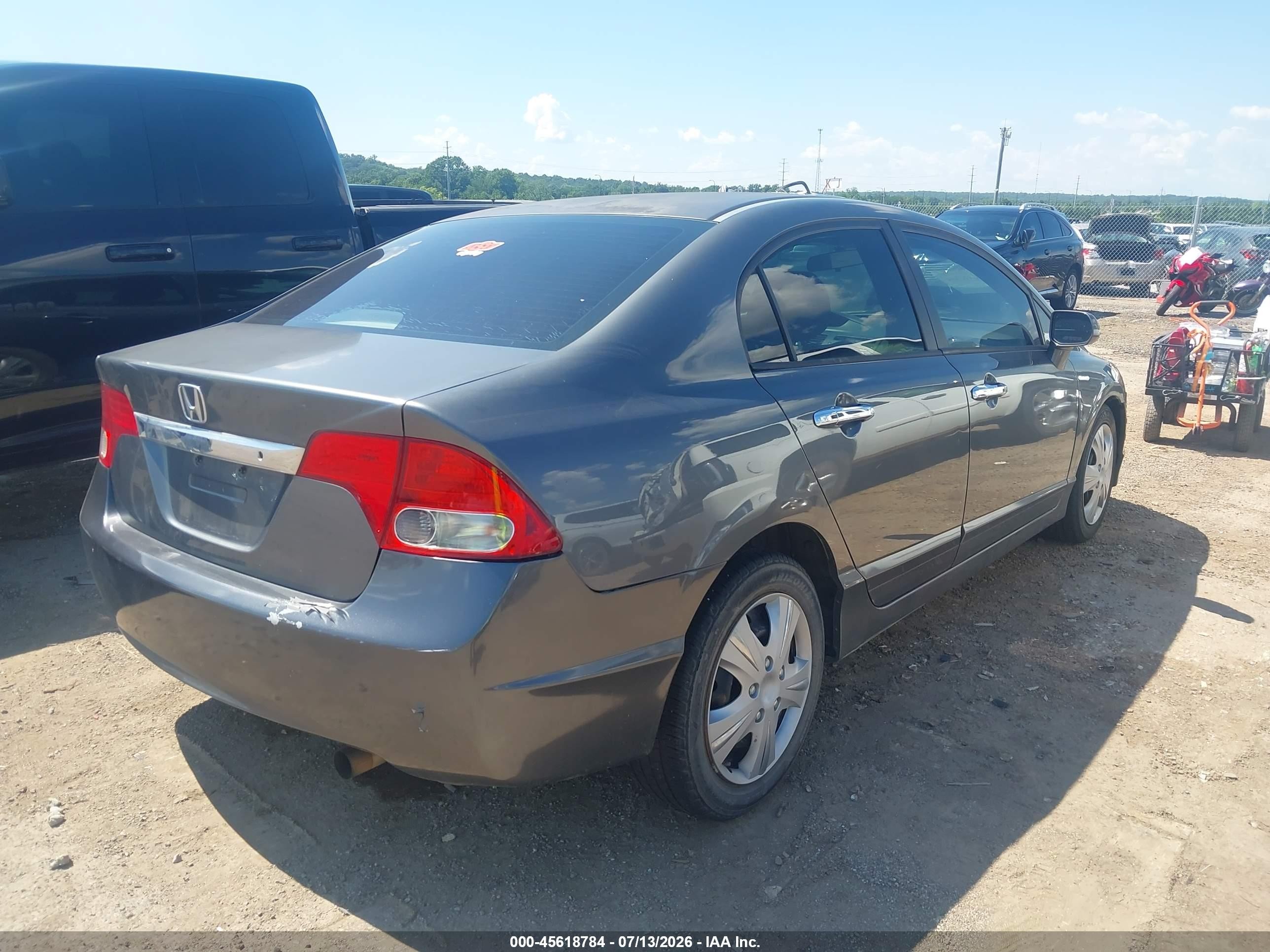 2009 Honda Civic Lx Gray vin: 2HGFA16559H315936