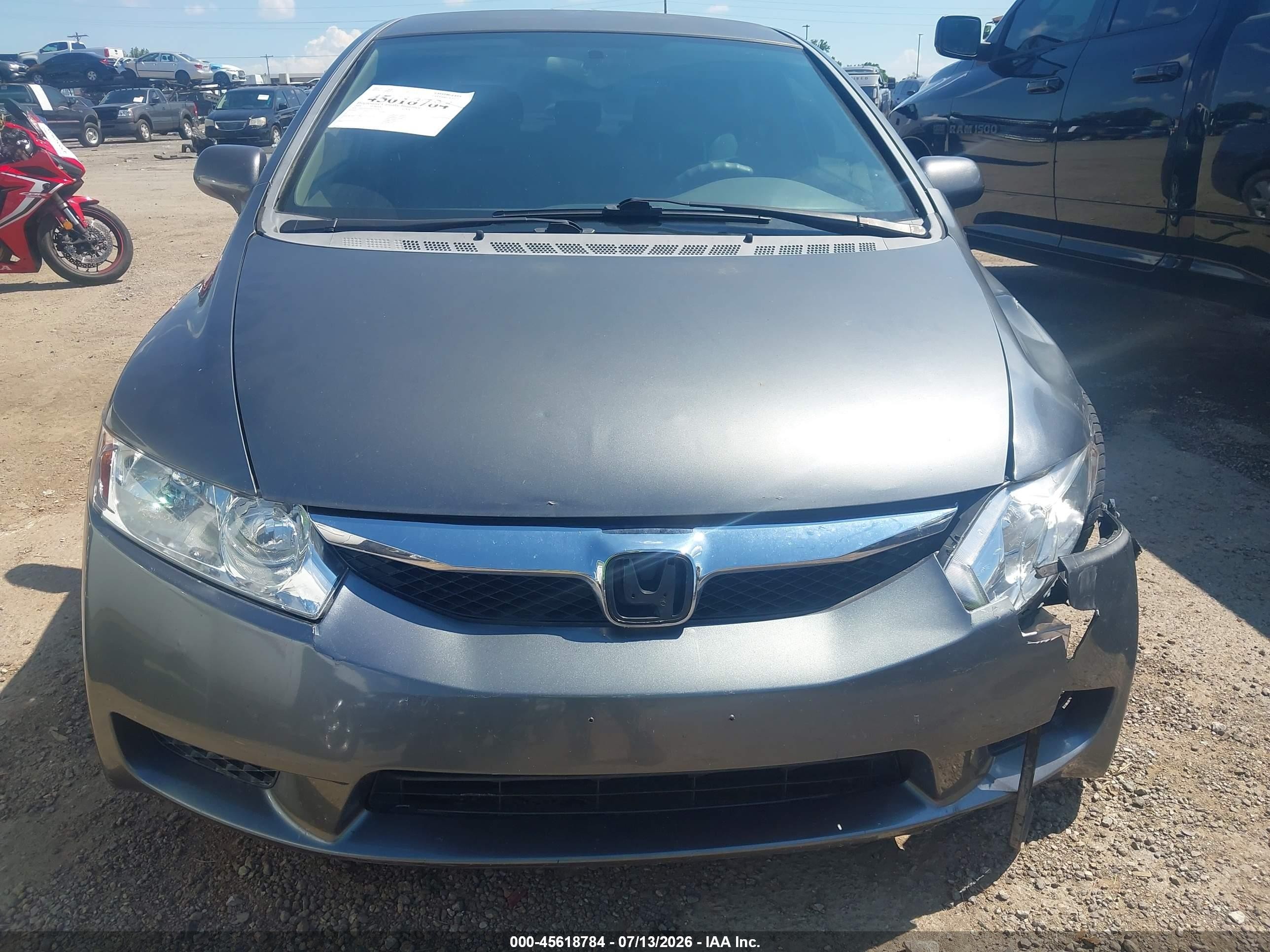2009 Honda Civic Lx Gray vin: 2HGFA16559H315936